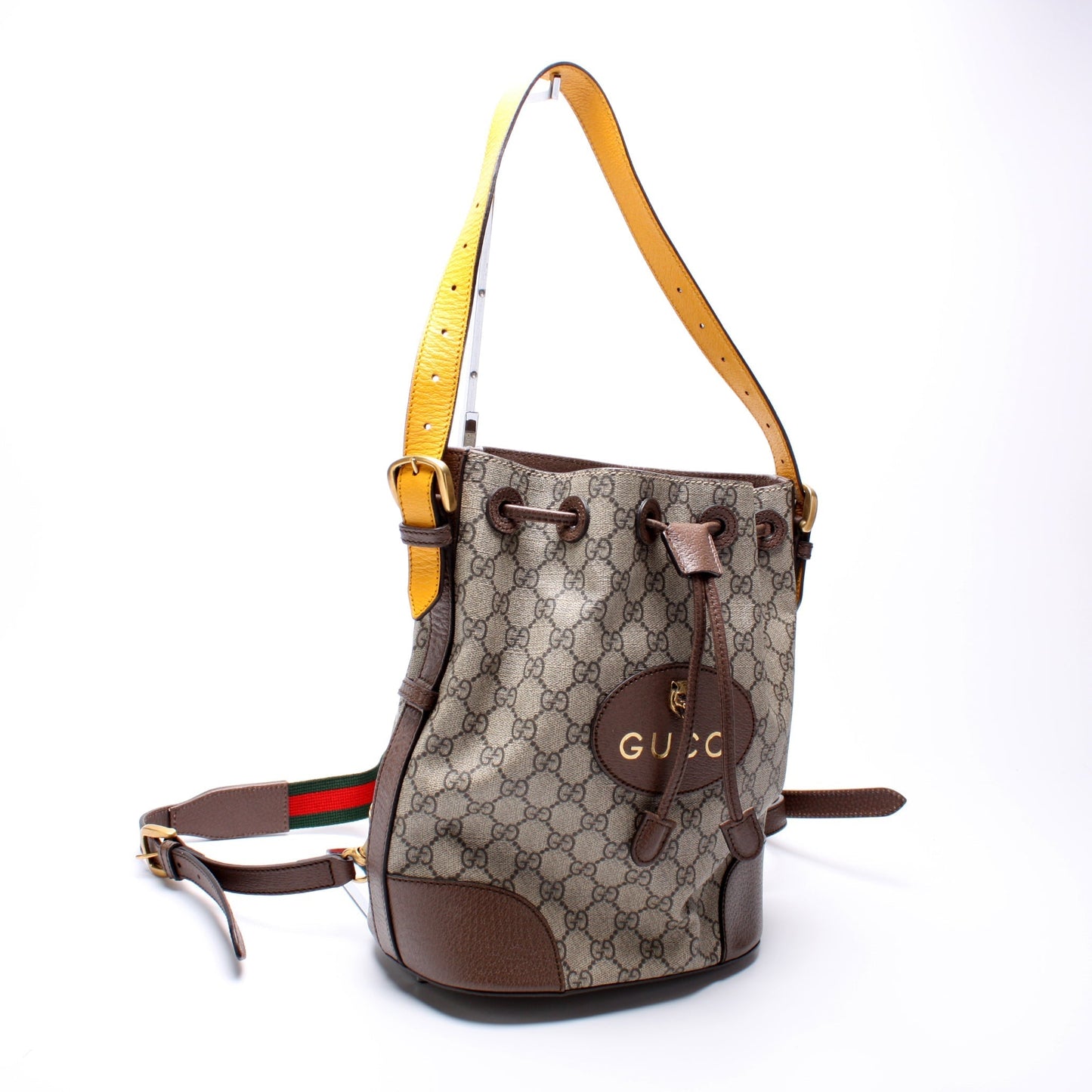 Gucci 473875 Neo Vintage Drawstring Bucket Backpack Bag
