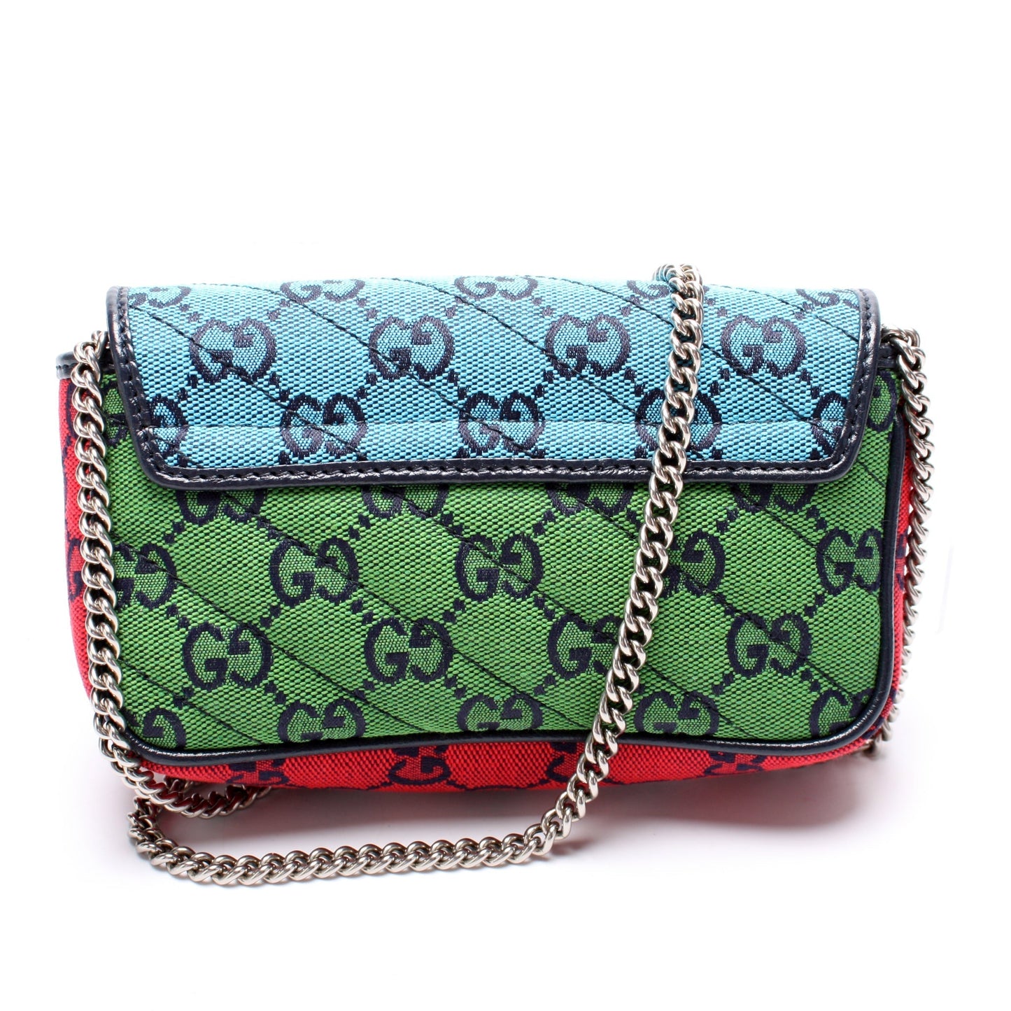 Gucci 476433 Marmont Canvas Mini Flap Bag