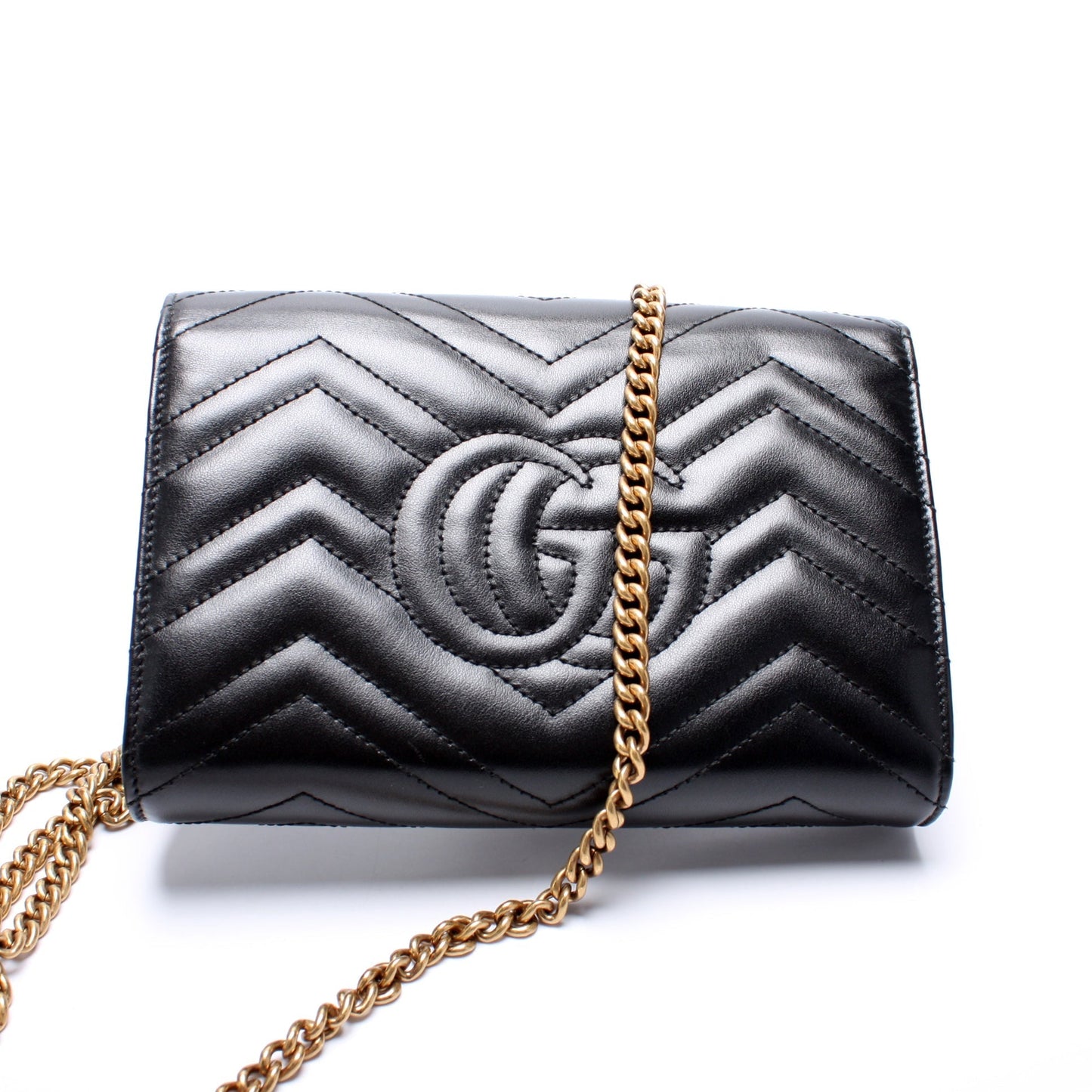Gucci 474575 Marmont Chain Wallet Bag
