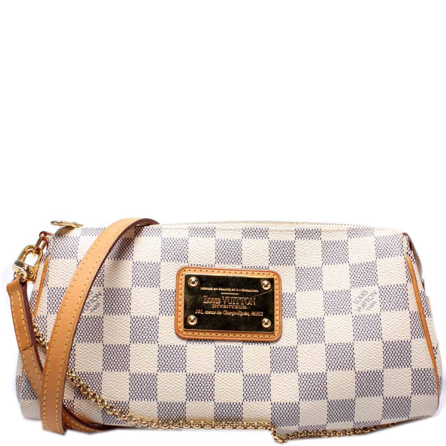 Louis Vuitton Eva Clutch Damier Azur