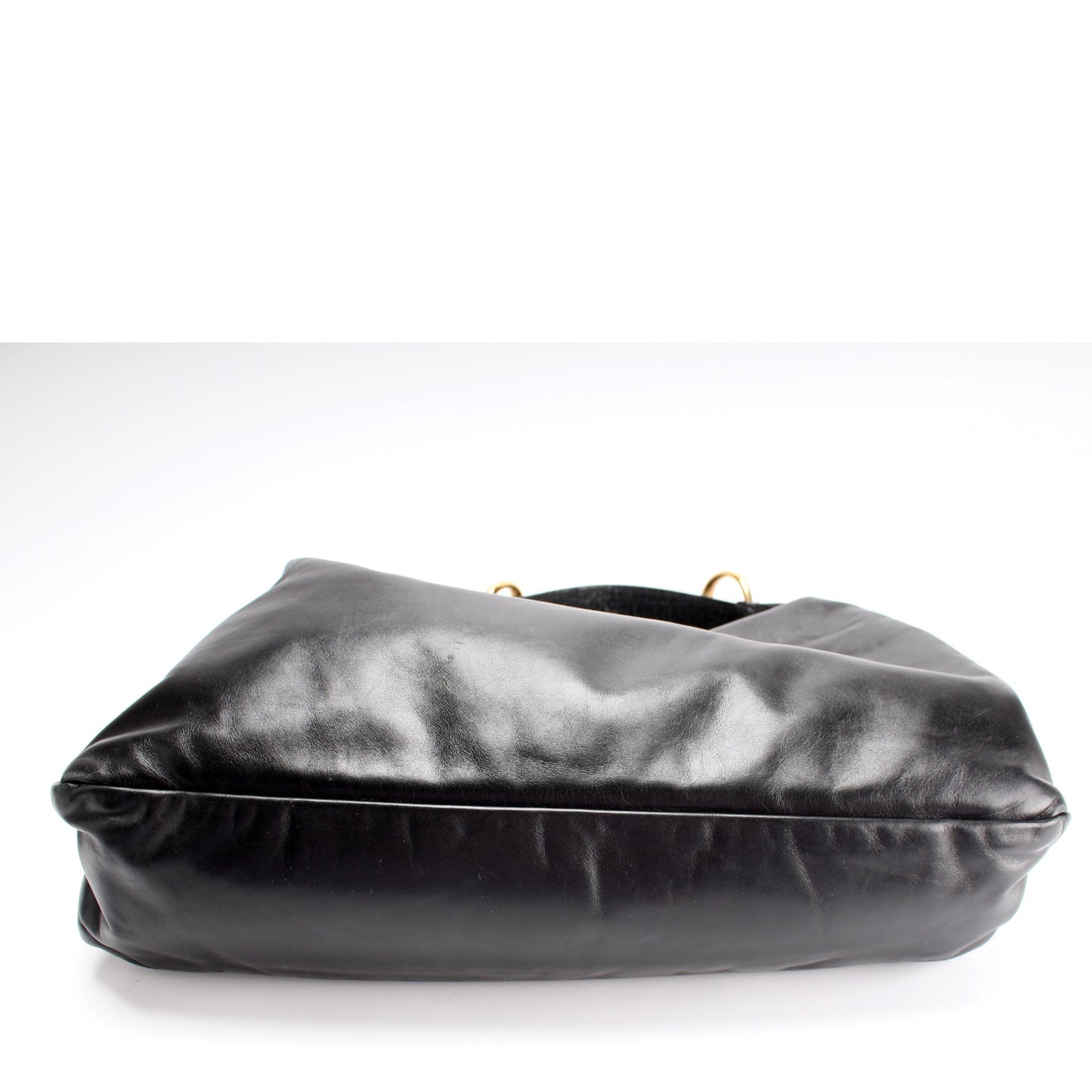 Gucci 115867 Horsebit Leather Hobo Bag