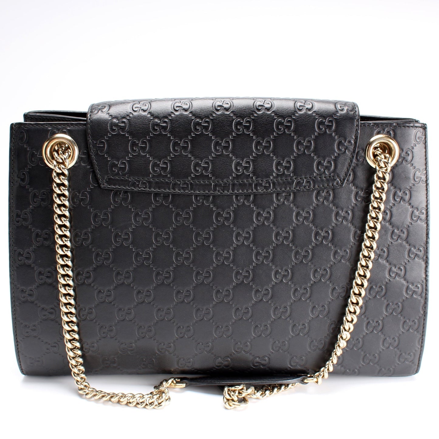Gucci 295403 GG Canvas Emilie Chain Shoulder Bag