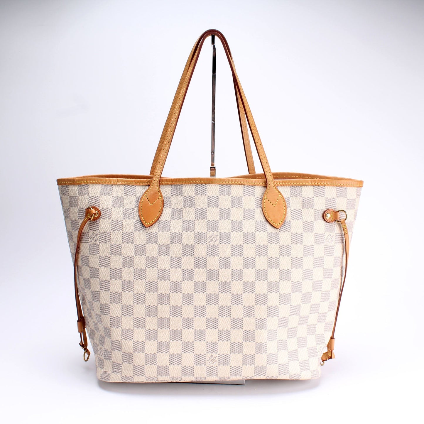 Louis Vuitton Neverfull W/ Wallet MM Damier Azur
