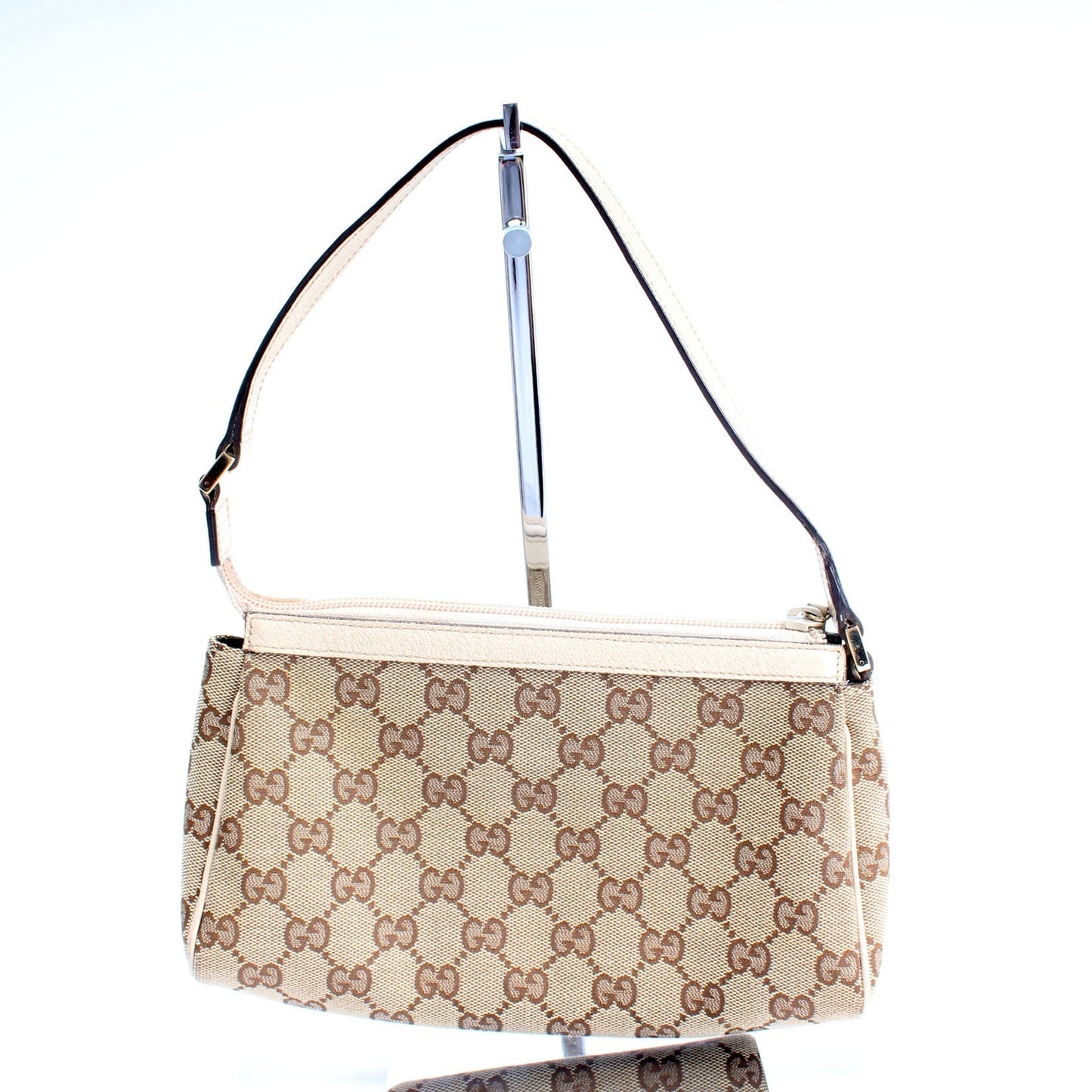 Gucci 145750 GG Canvas D Ring Cosmetic Case Bag
