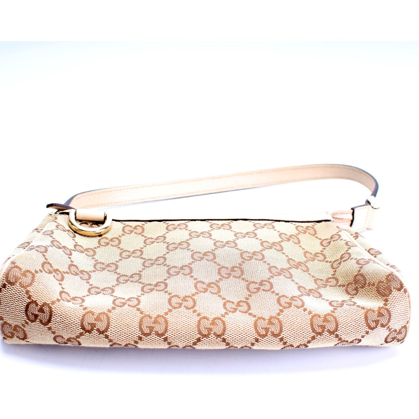 Gucci 145750 GG Canvas D Ring Cosmetic Case Bag