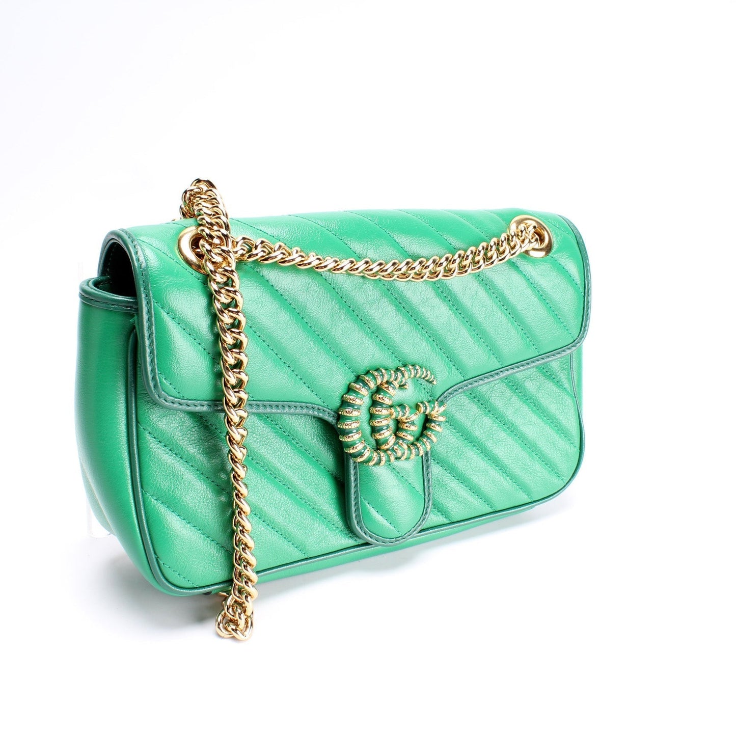 Gucci 443497 Marmont Torchon Shoulder Small Flap Bag