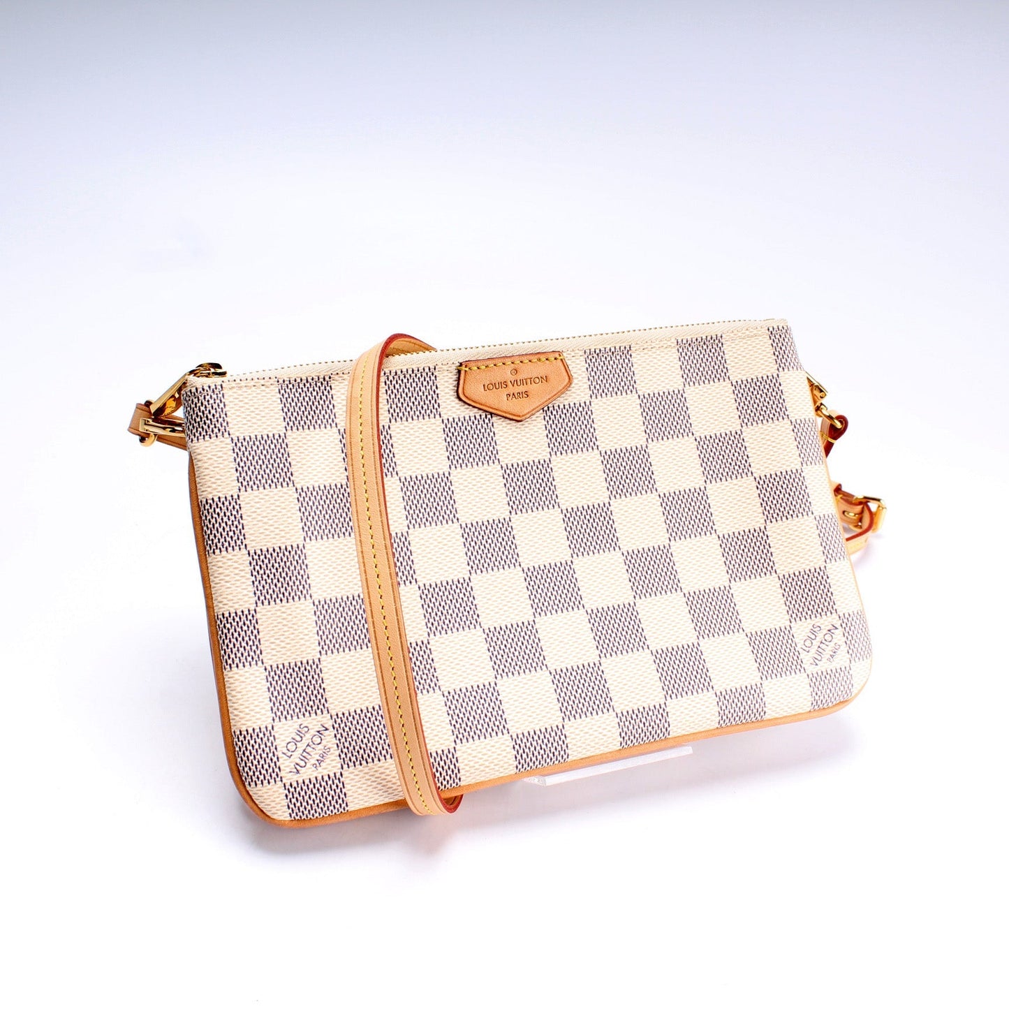 Louis Vuitton Double Zip Pochette Damier Azur