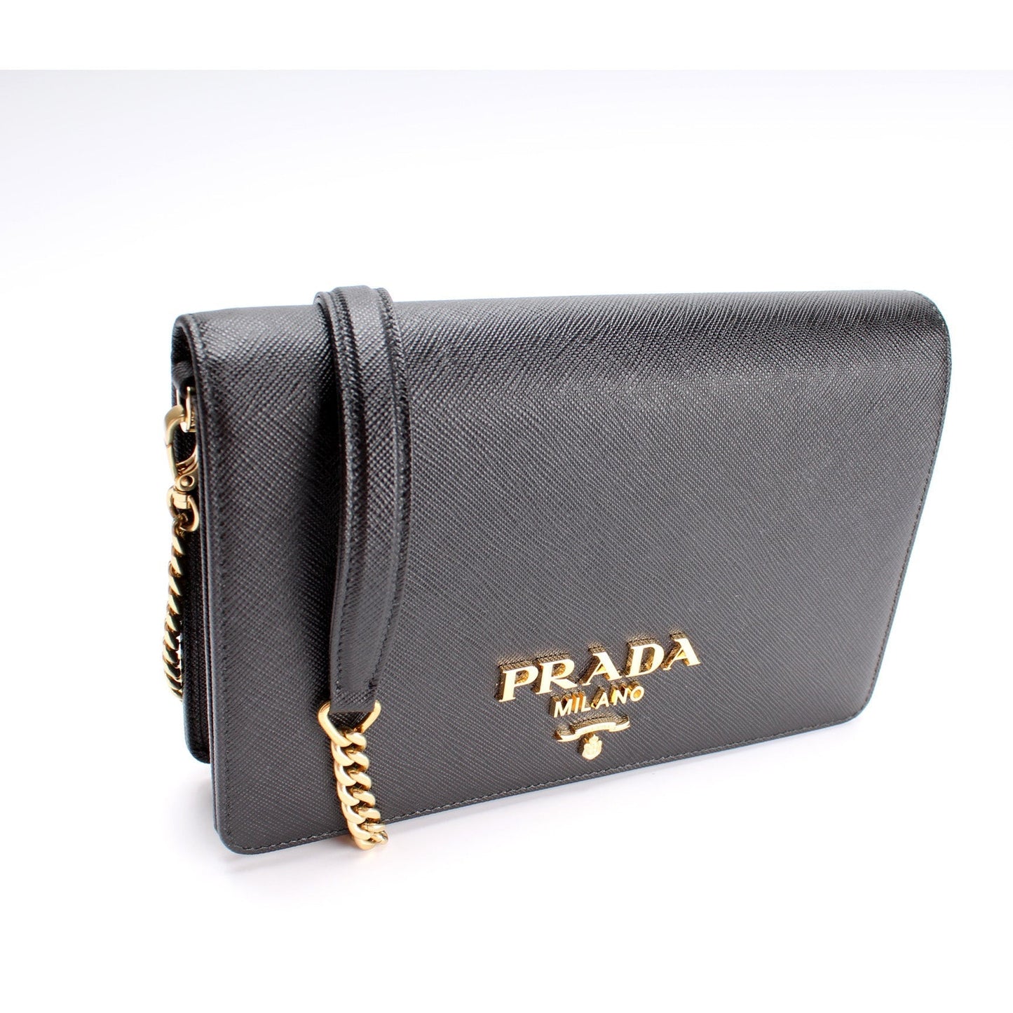 Prada 1BP018 Saffiano Lux Mini Chain Bag