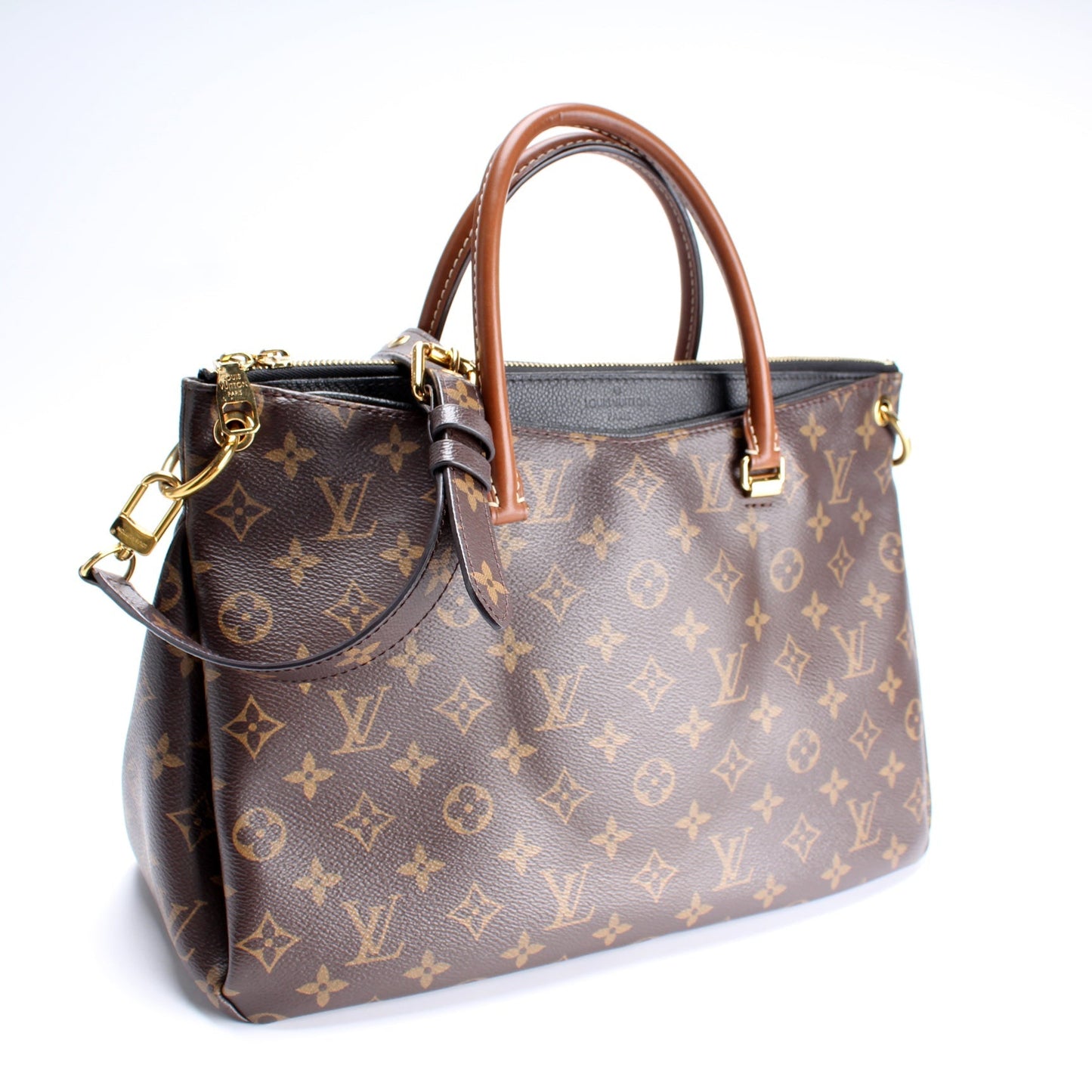 Louis Vuitton Pallas Tote Monogram Canvas Side