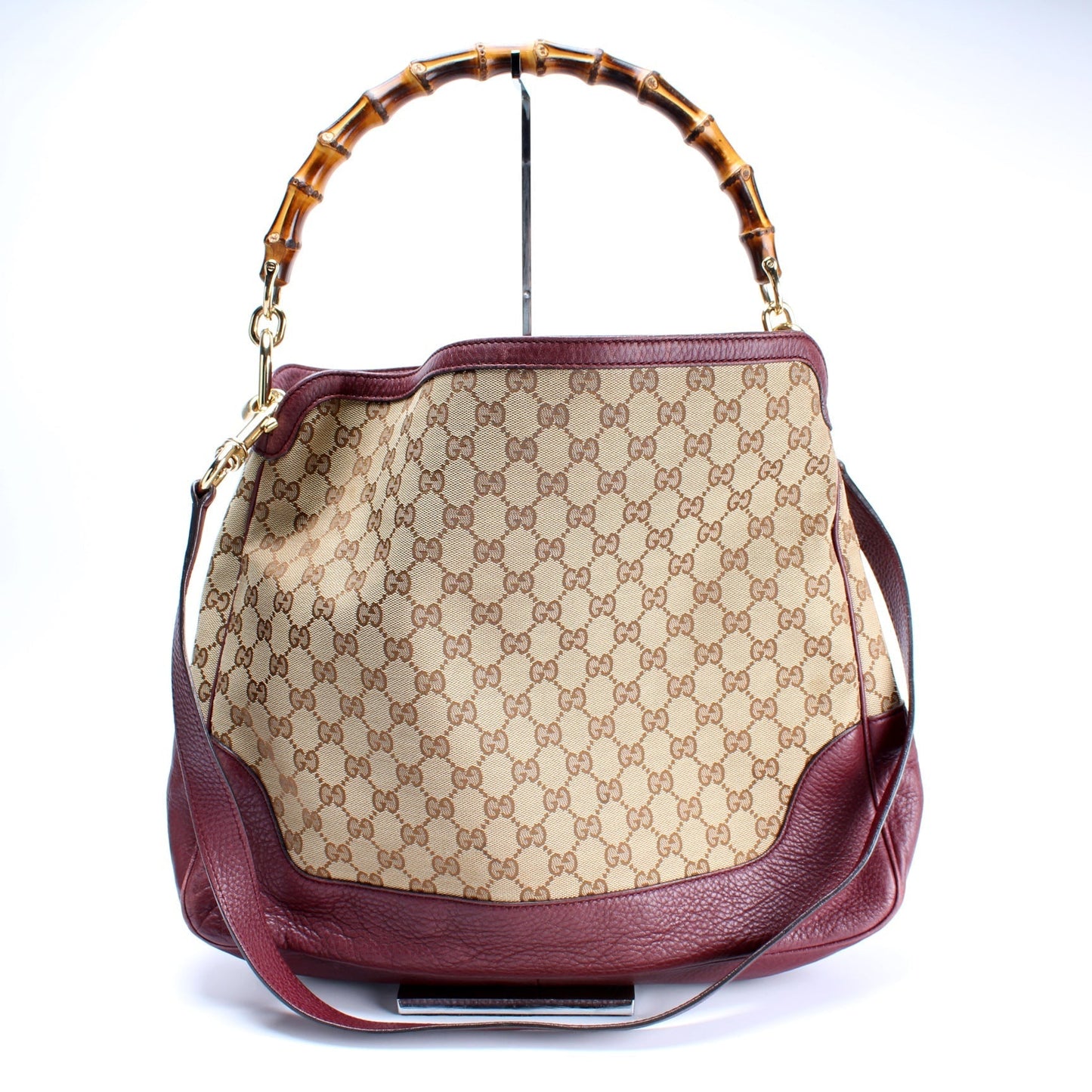 Gucci 282315 Diana Bamboo GG Canvas Bag