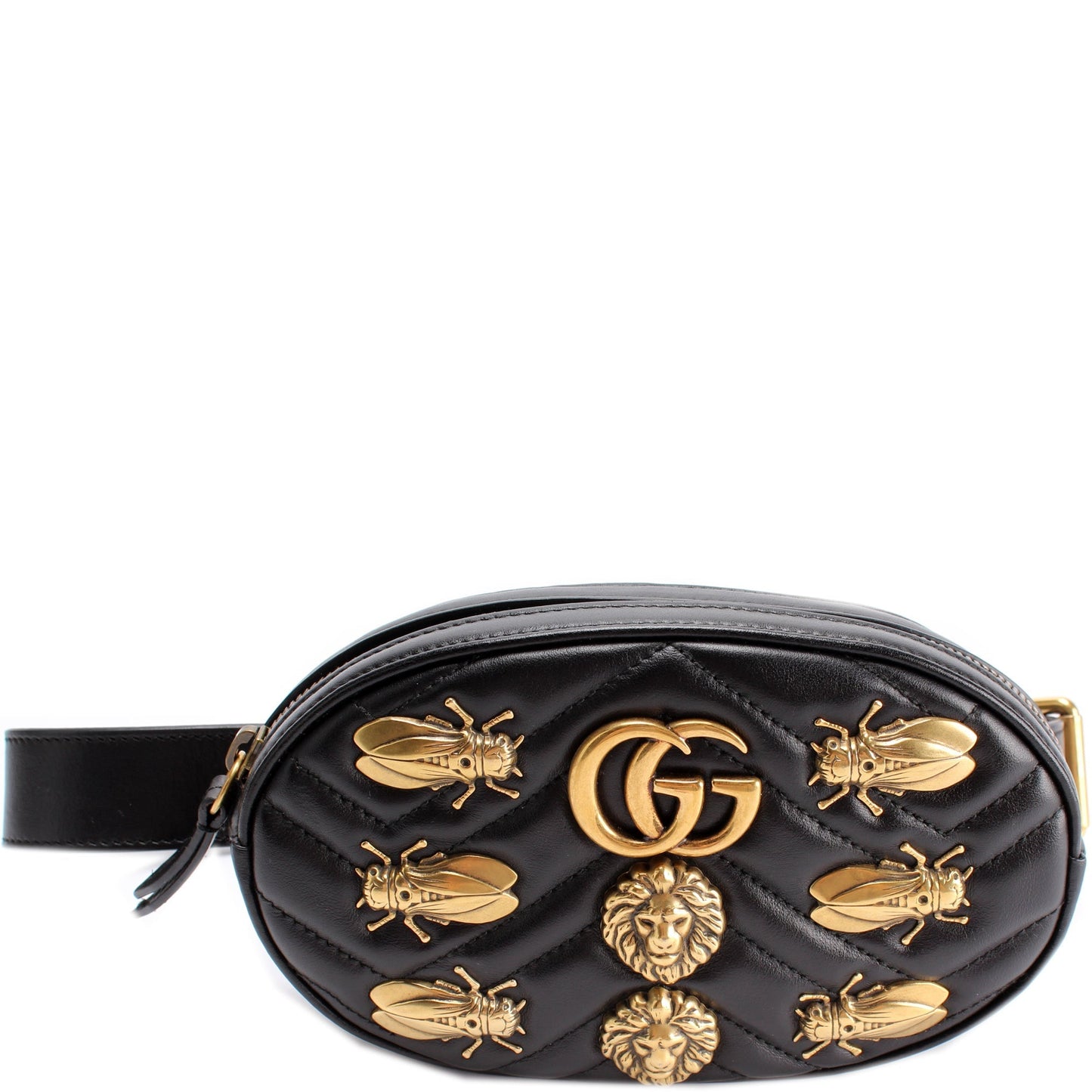 Gucci 476434 Marmont Belt Animal Stud Bag