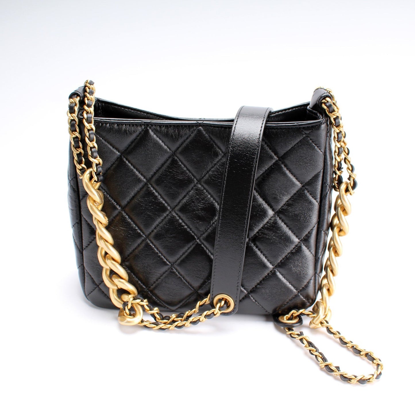 Chanel Quilted Lambskin Small Hobo 32M Bag