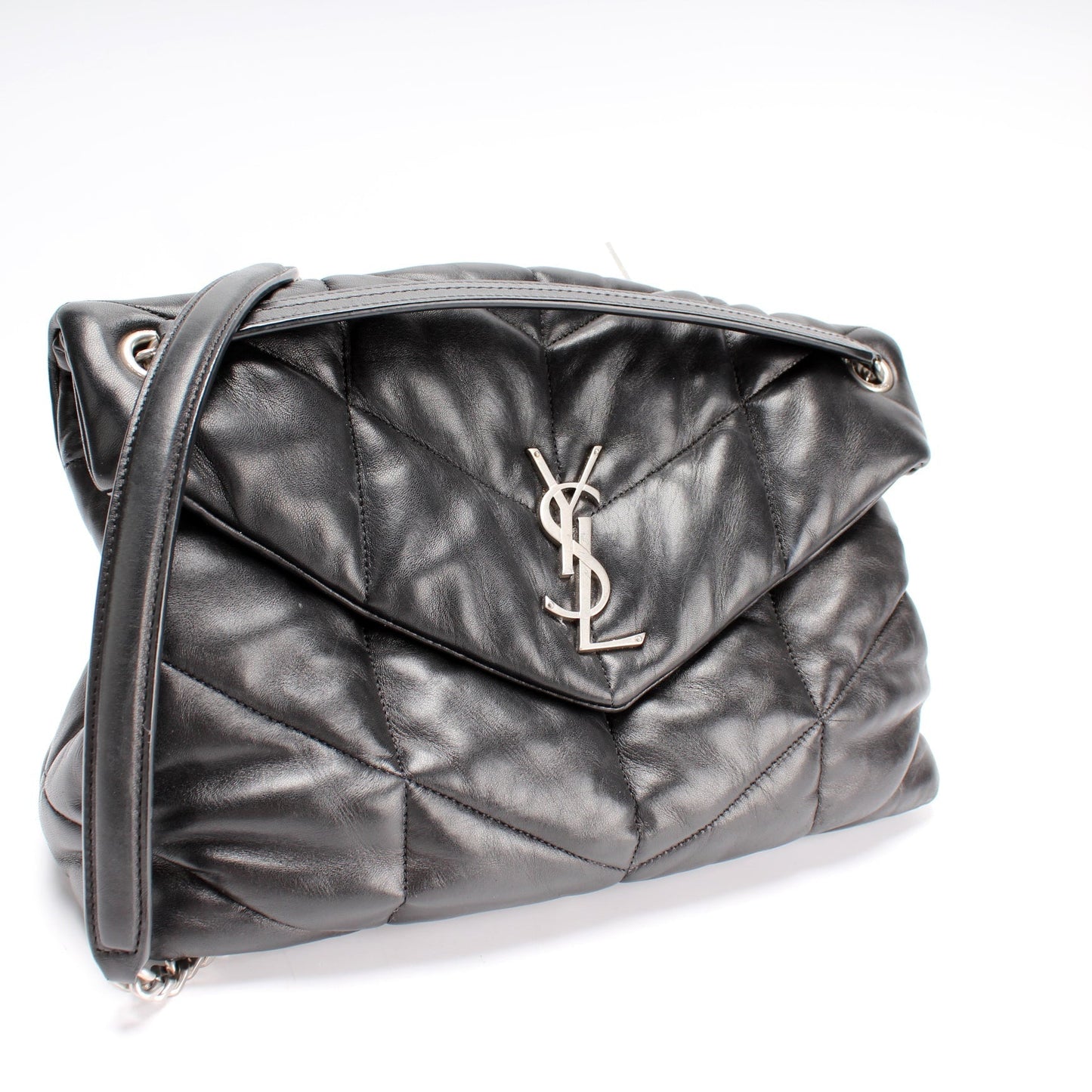 Saint Laurent Puffer Quilted Medium Lambskin 577475 Bag