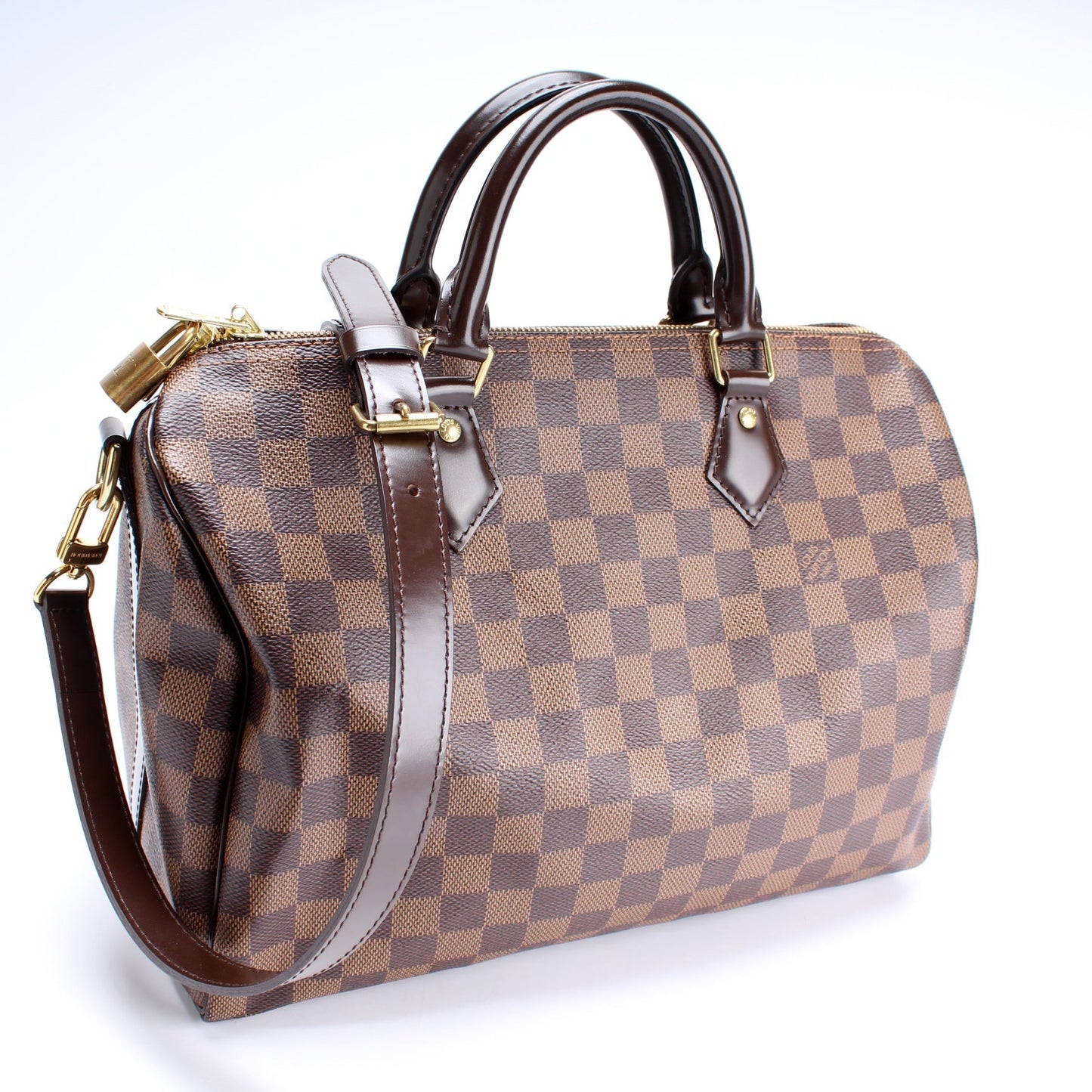 Louis Vuitton Speedy 30 Bandouliere Damier Ebene