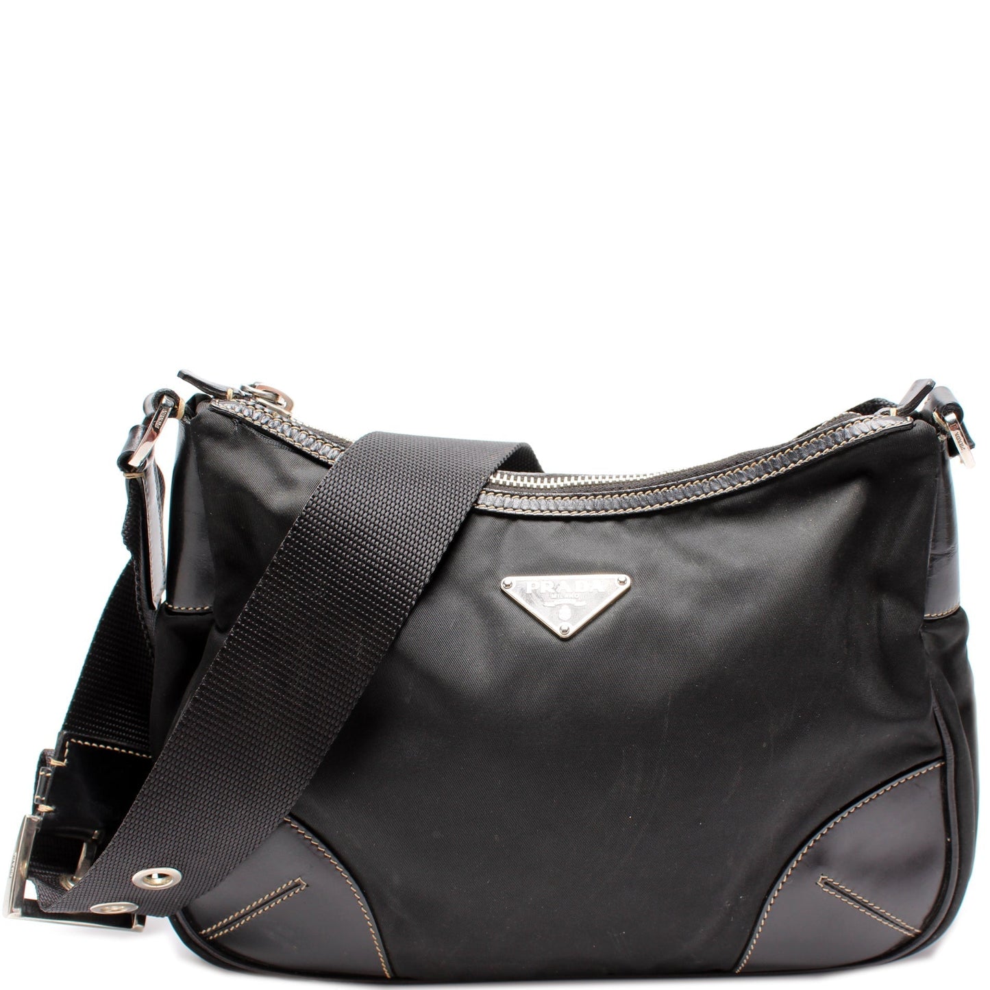 Prada Nylon Belt Strap Shoulder Bag