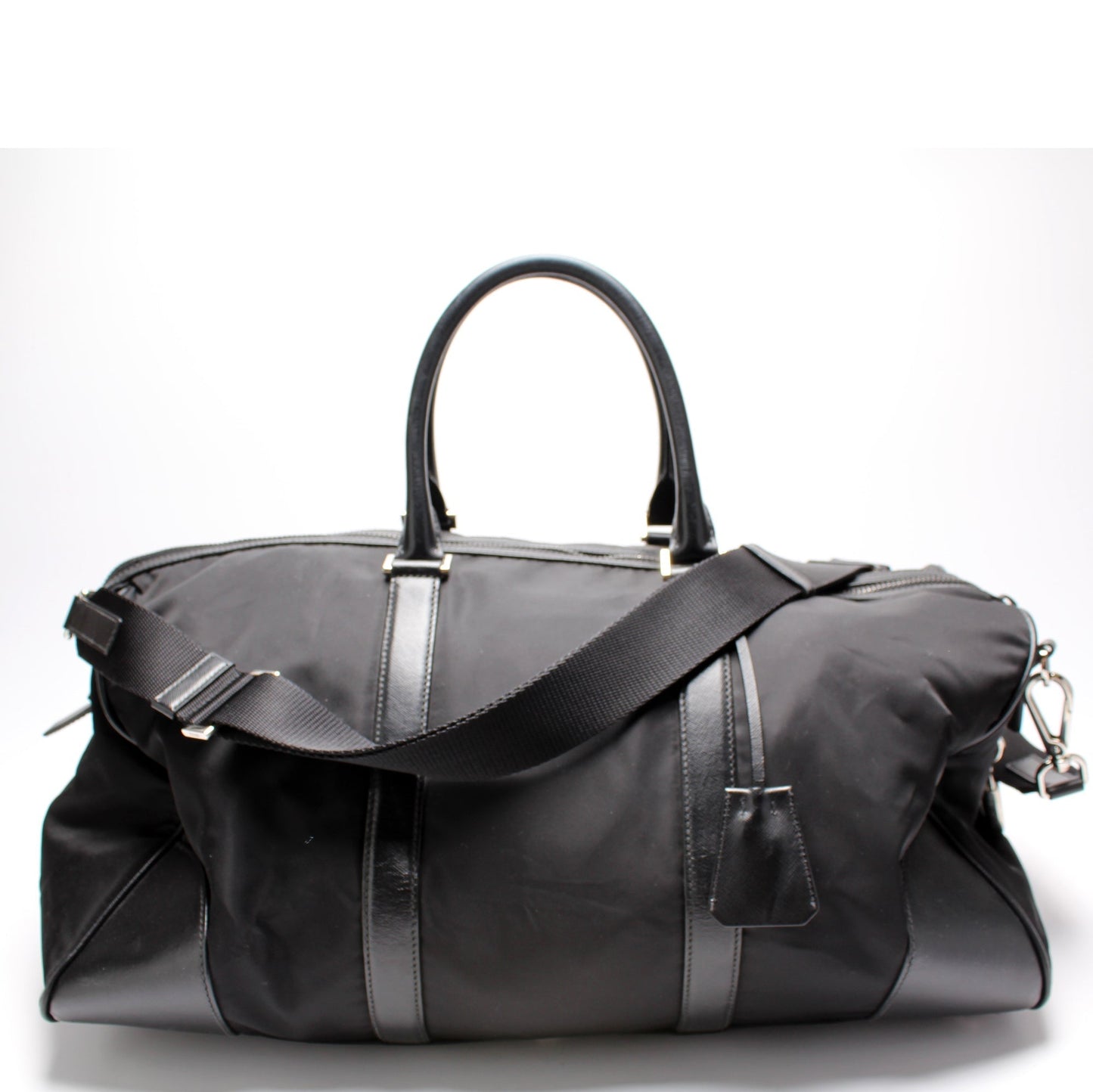 Prada Tessutos/Saffiano Weekender Bag