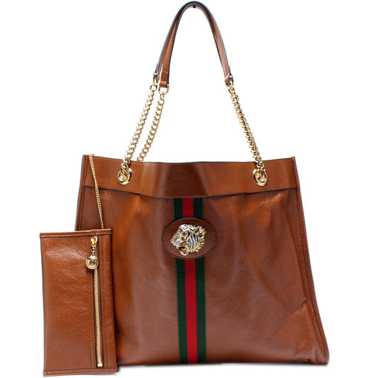 Gucci 537219 Rajah Tote Leather Bag