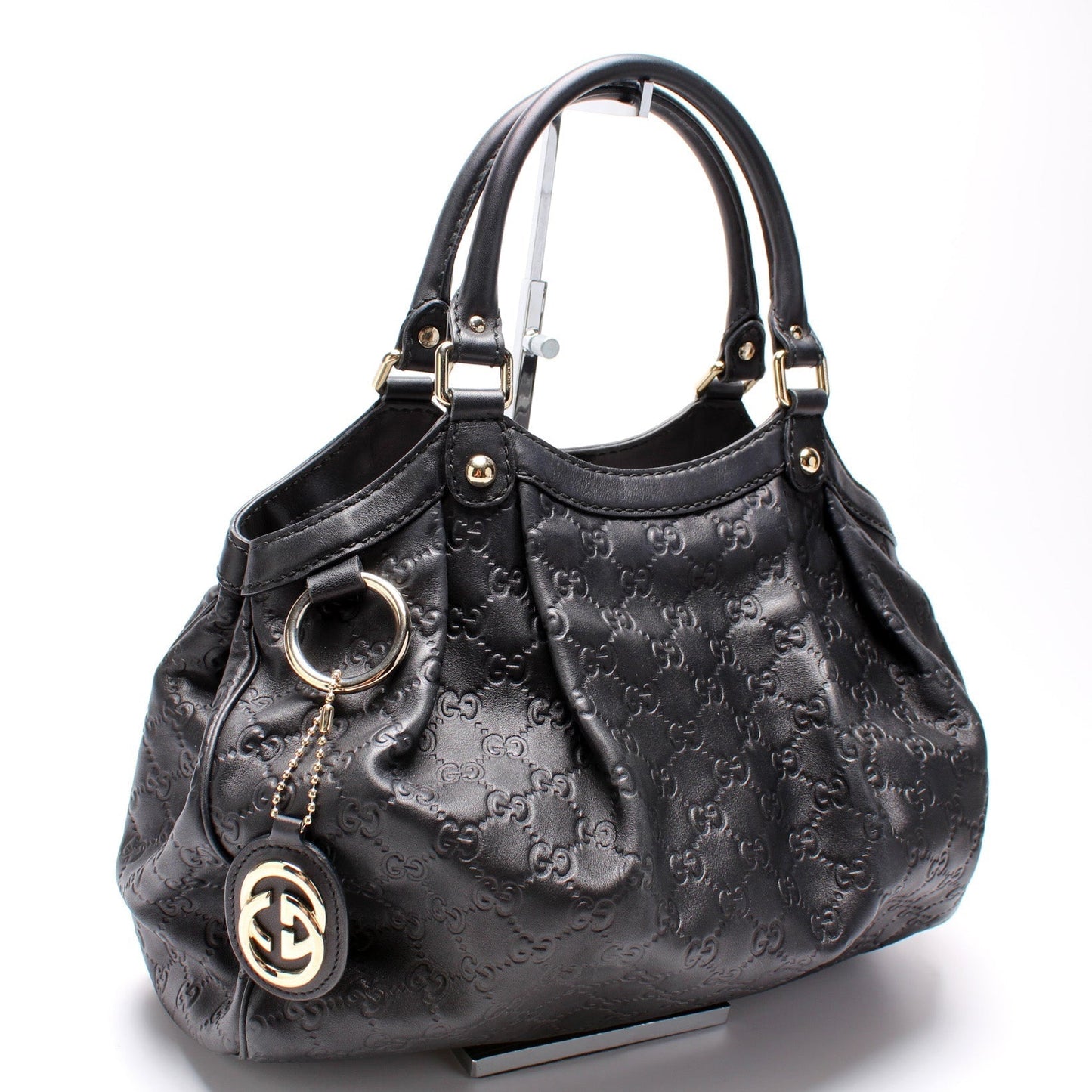 Gucci 211944 Sukey GG Leather Medium Bag