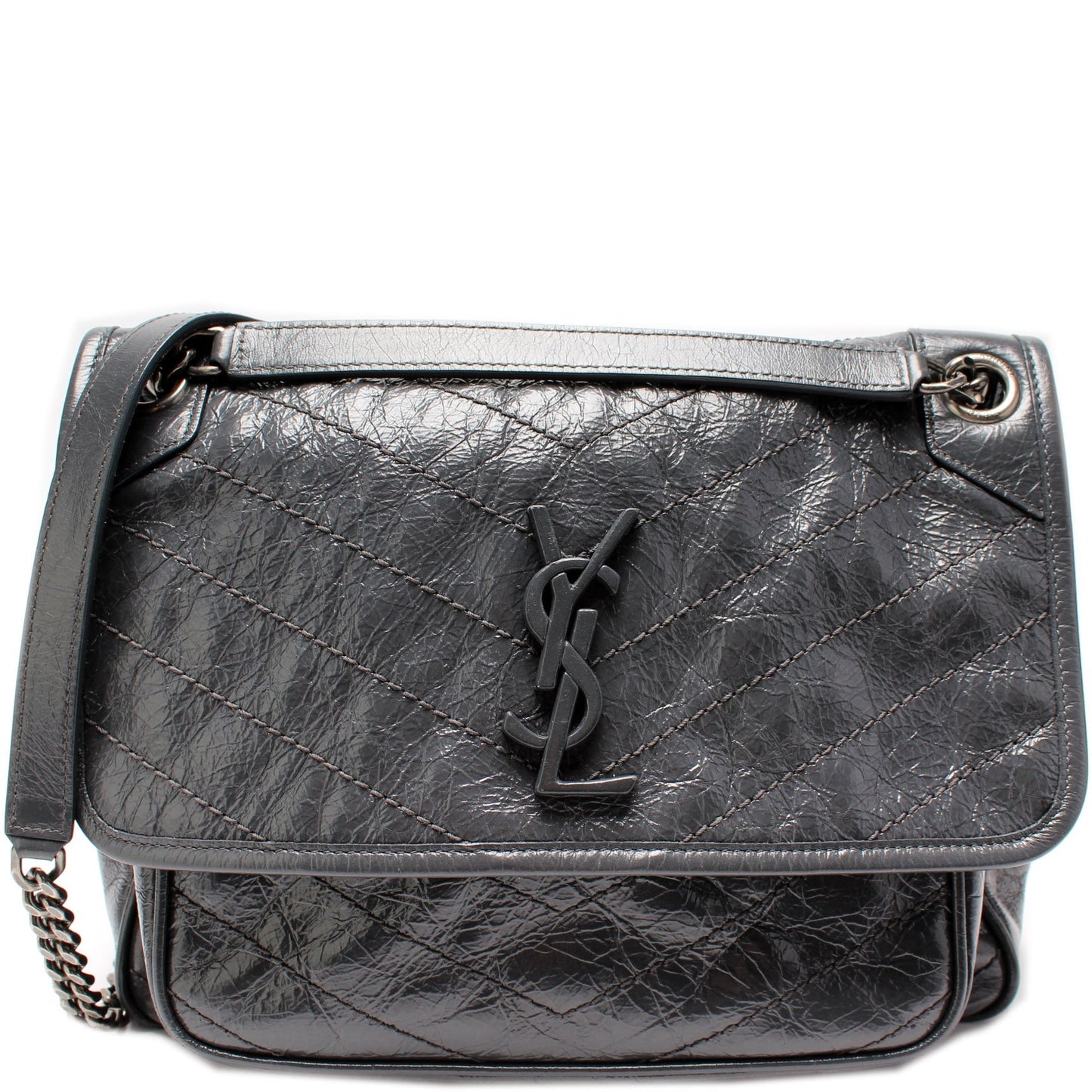 Saint Laurent Niki Medium Crinkle Leather 498958 Bag