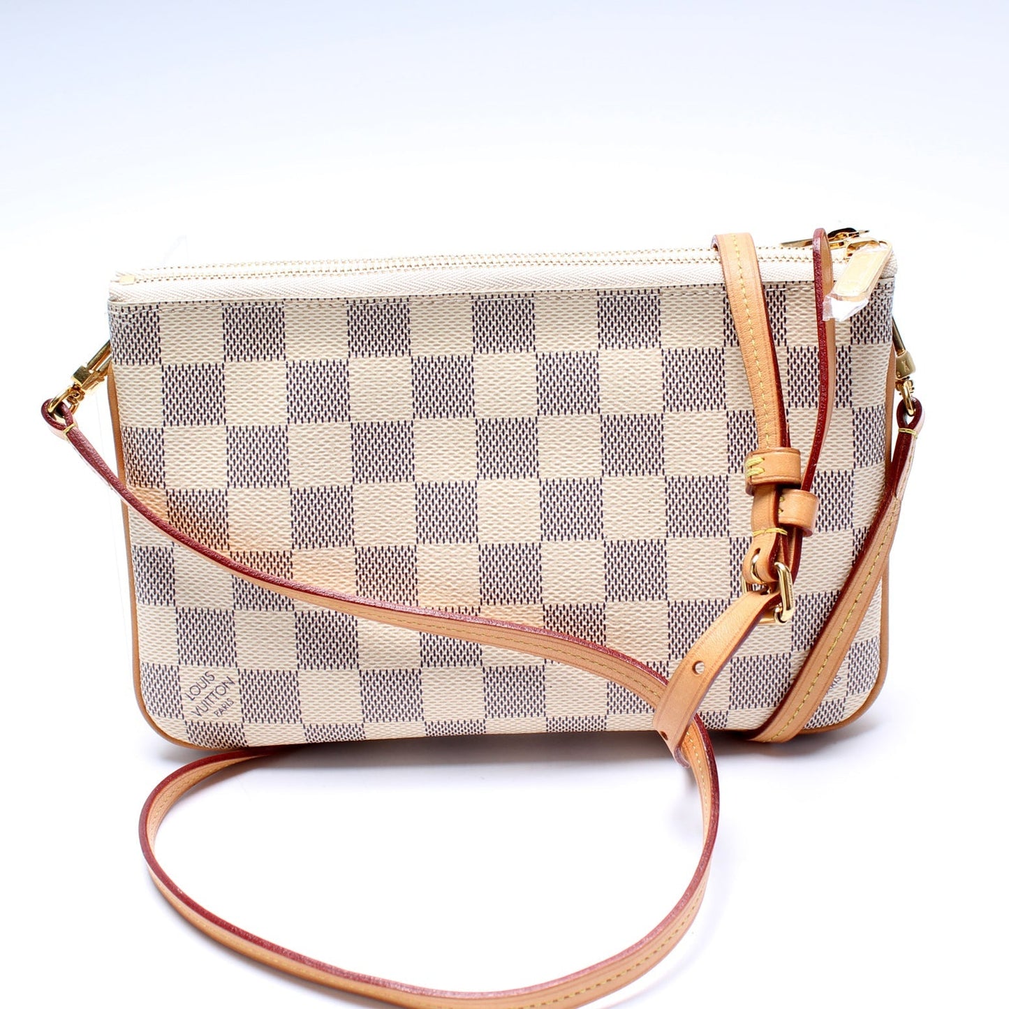 Louis Vuitton Double Zip Pochette Damier Azur