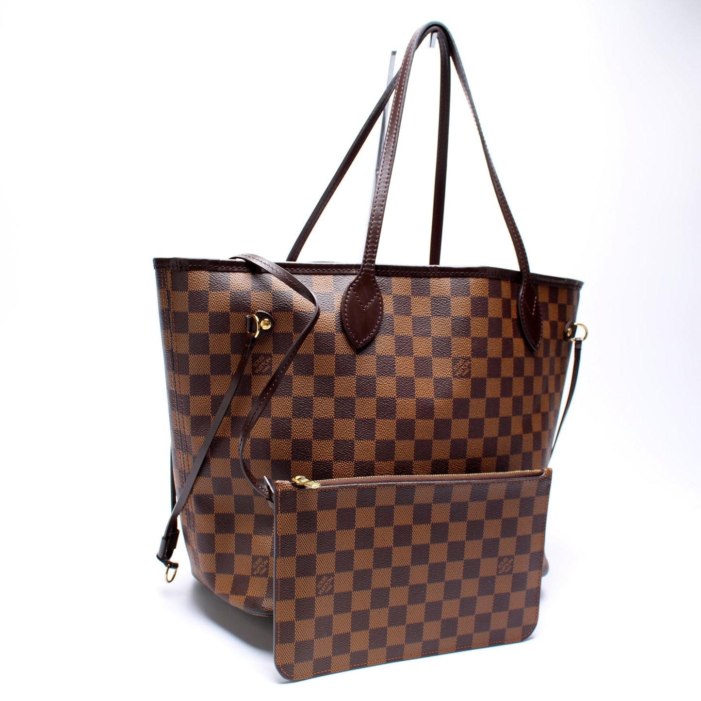 Louis Vuitton Neverfull w/Wallet MM Damier Ebene