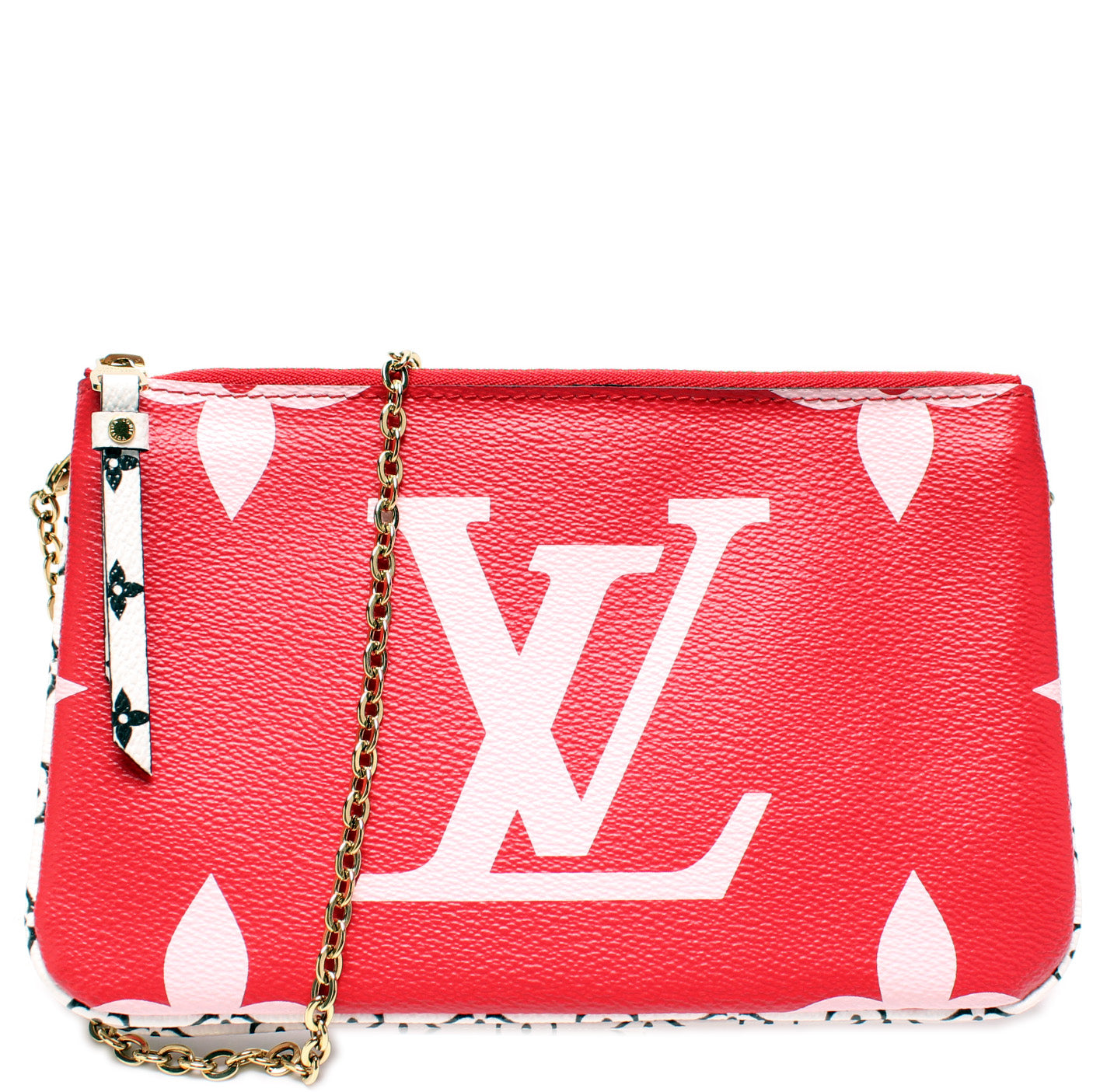 Louis Vuitton Double Zip Pochette Giant Monogram Rouge