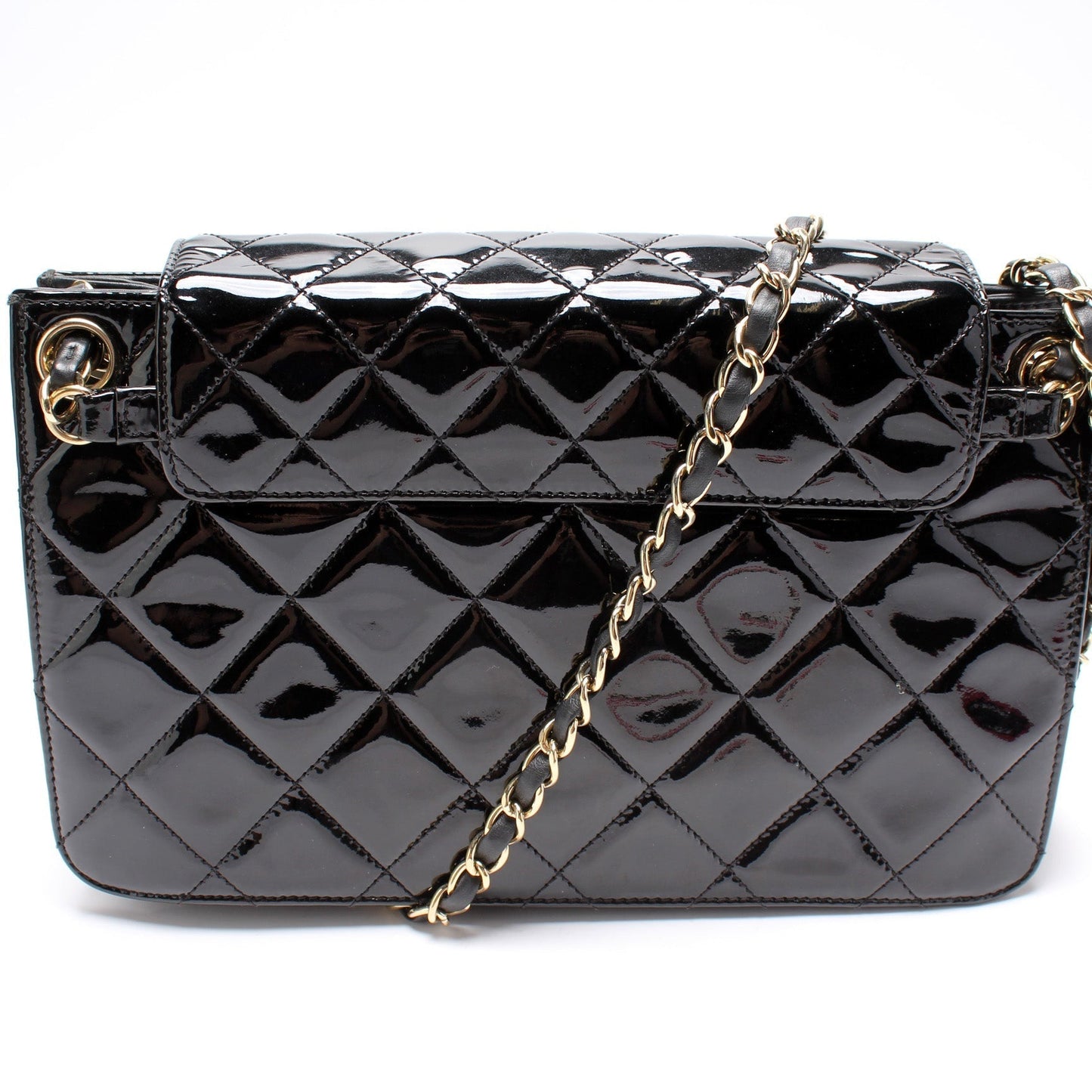 Chanel Golden Class Accordion Flap Paten Bag