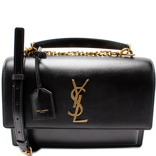 Saint Laurent Sunset Medium Smooth Leather Bag