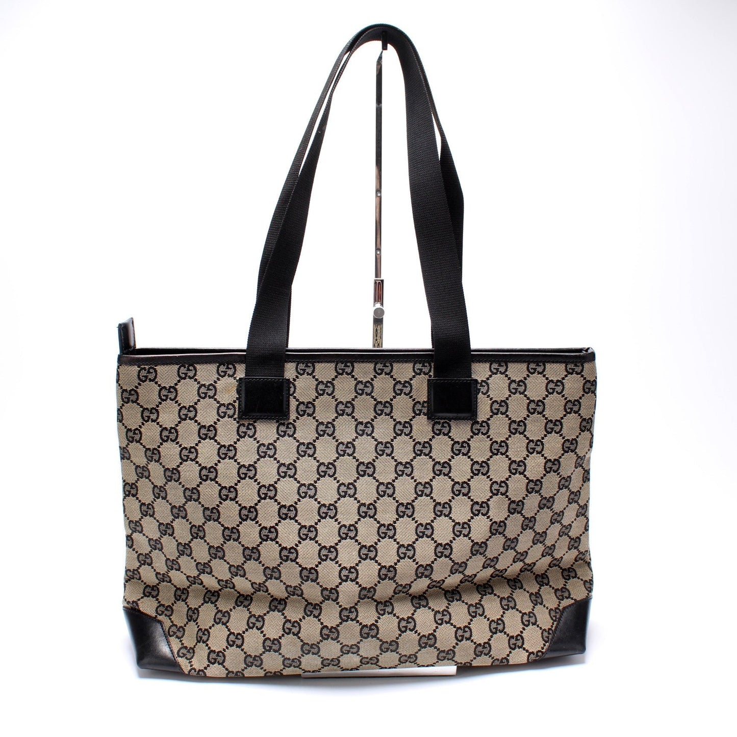 Gucci 019-0426 GG Canvas Zip Tote Bag