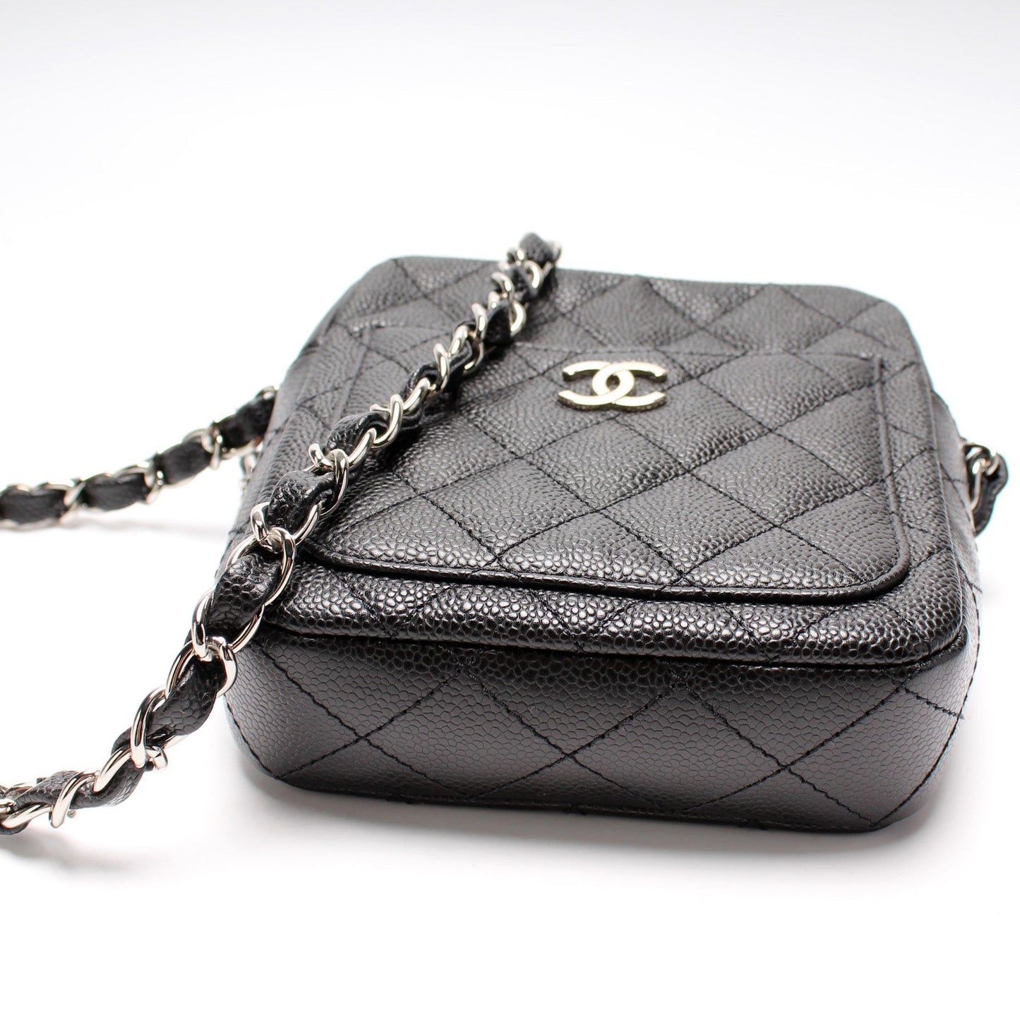 Chanel Mini Rectangle Crossbody Caviar Bag