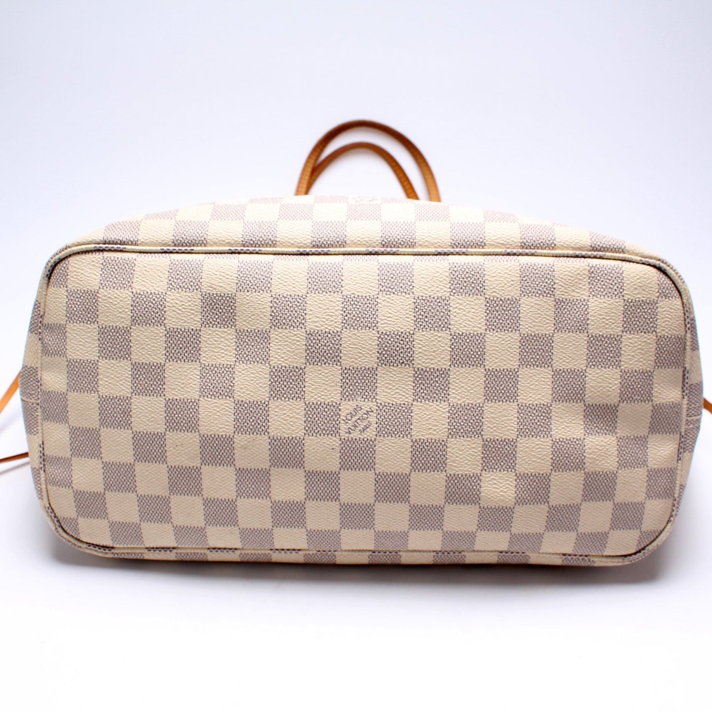 Louis Vuitton Neverfull w/Wallet MM Damier Azur