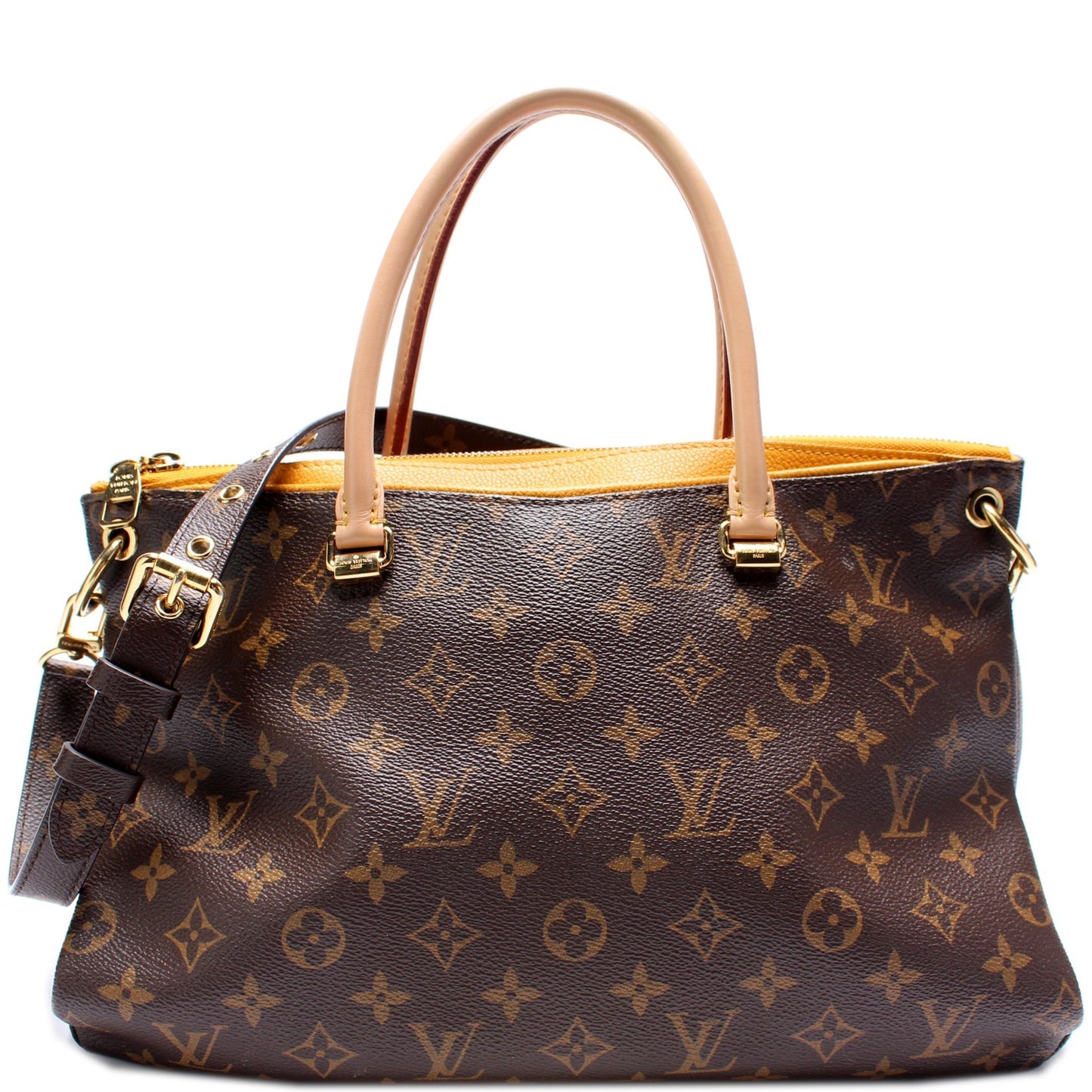 Louis Vuitton Pallas Tote Monogram Canvas Side