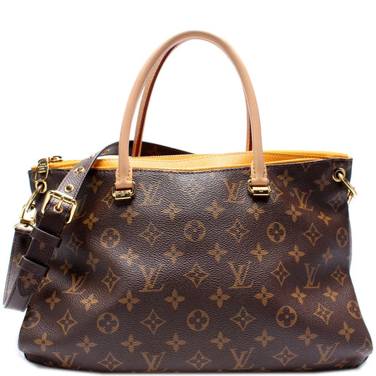 Louis Vuitton Pallas Tote Monogram Canvas Side