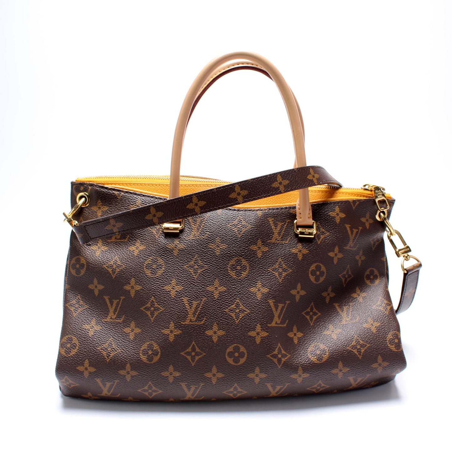 Louis Vuitton Pallas Tote Monogram Canvas Side