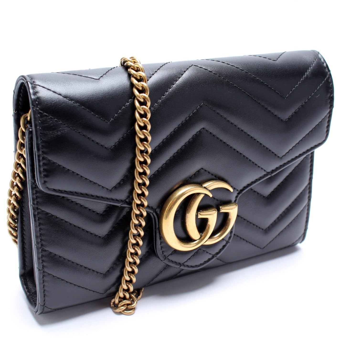 Gucci 474575 Marmont Chain Wallet Bag