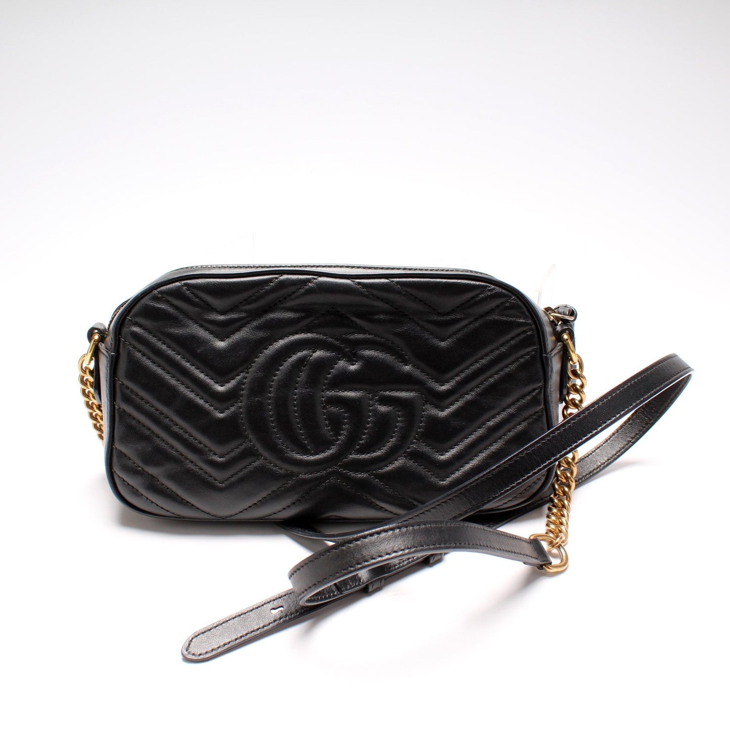 Gucci 447632 Marmont Small Leather Camera Animal Studs Bag