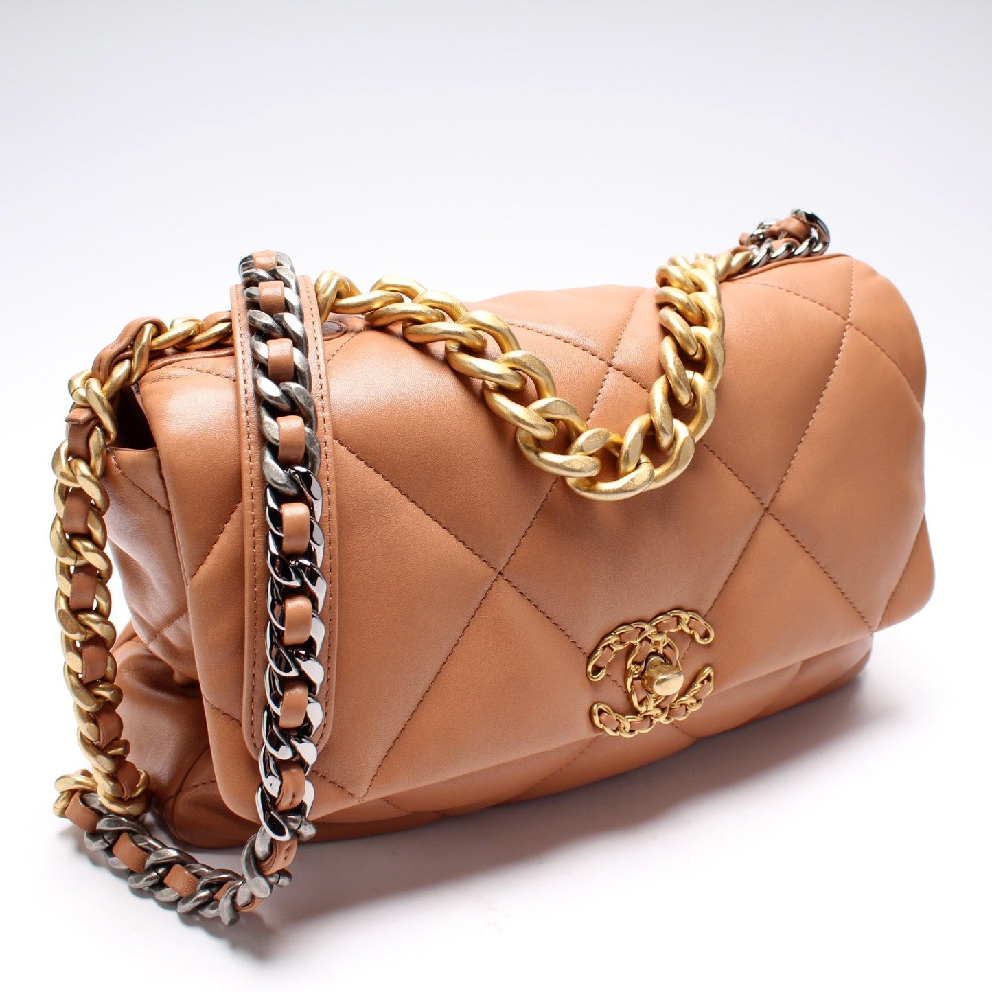Chanel Quilted Goatskin 19 Large Flap 30+M Bag