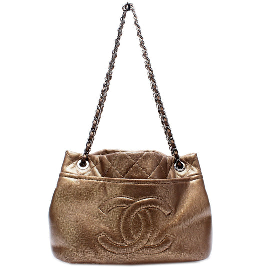 Chanel Timeless CC Soft Shopping Tote Caviar Bag