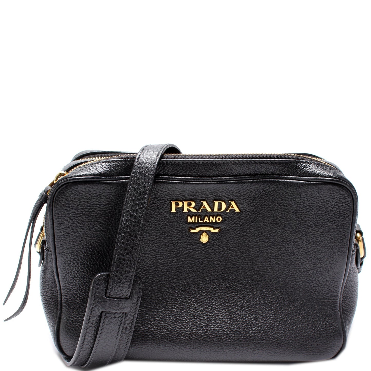 Prada Vitello Daino Double Zip Camera Bag