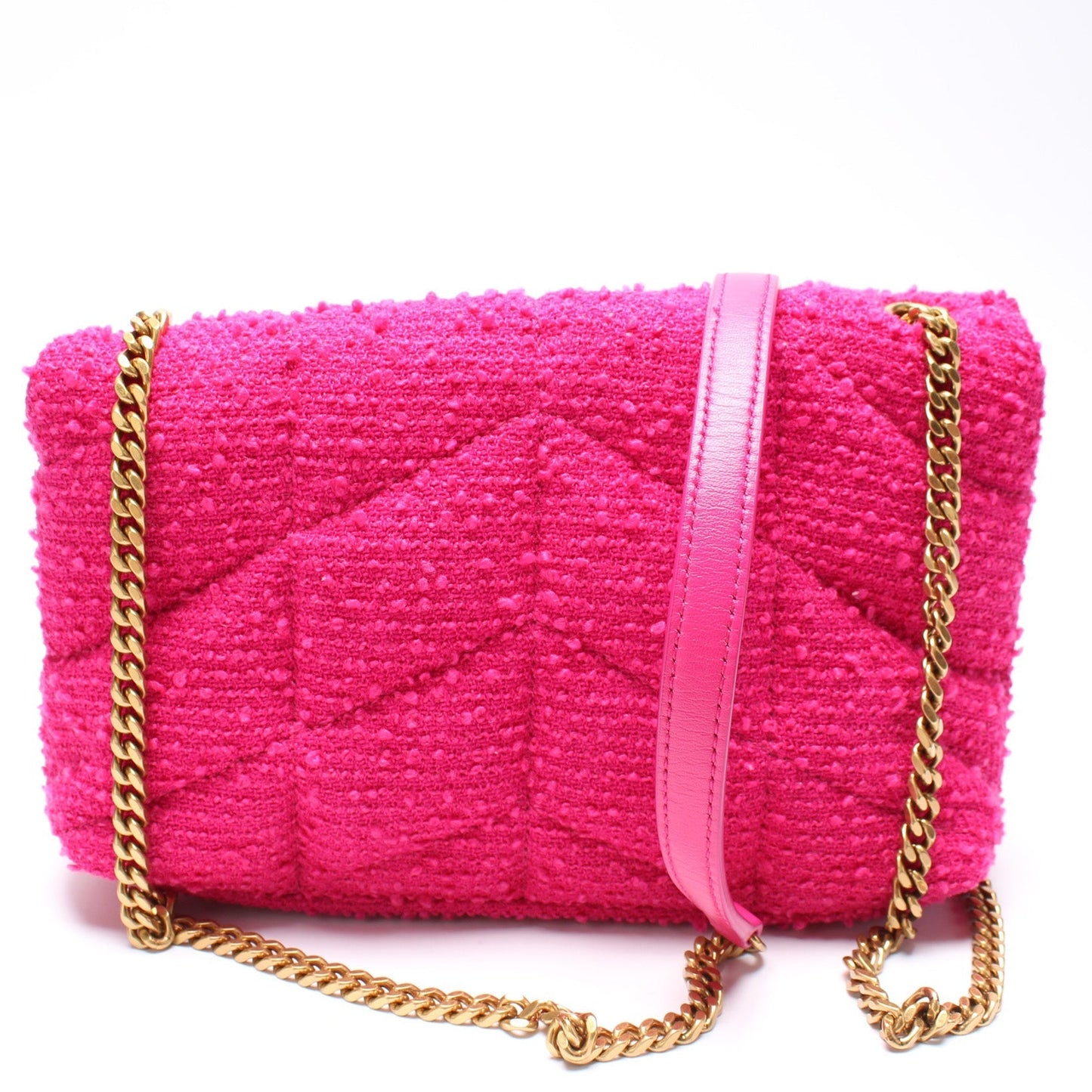Saint Laurent Puffer Toy Tweed Bag
