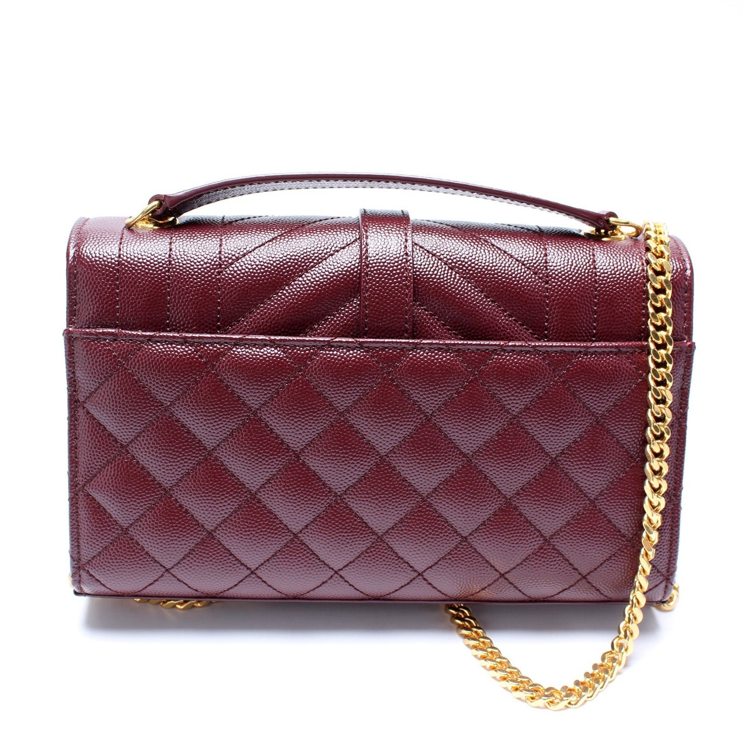 Saint Laurent Envelope Small Grain De Triquilt Bag