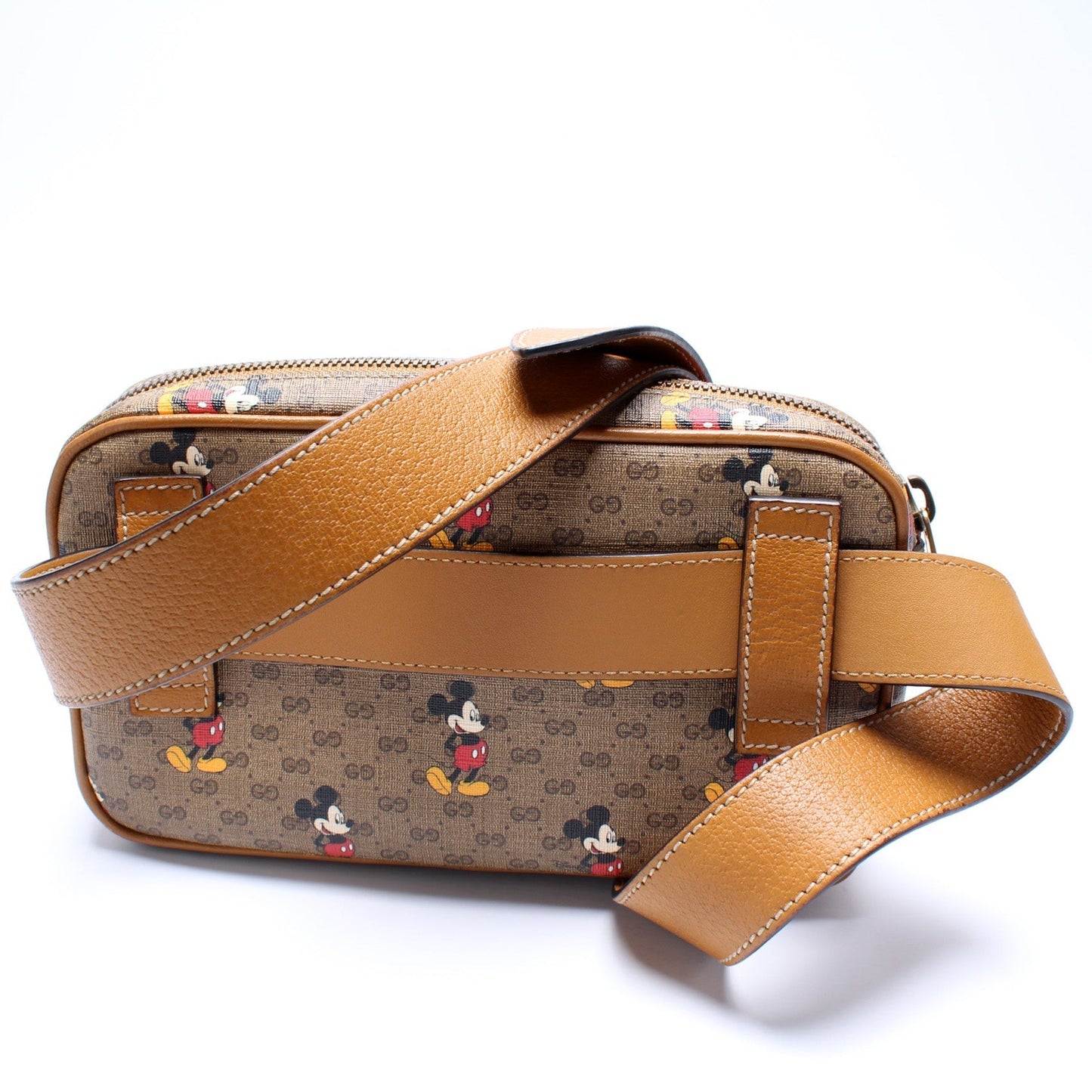 Gucci Leather Canvas Handbag