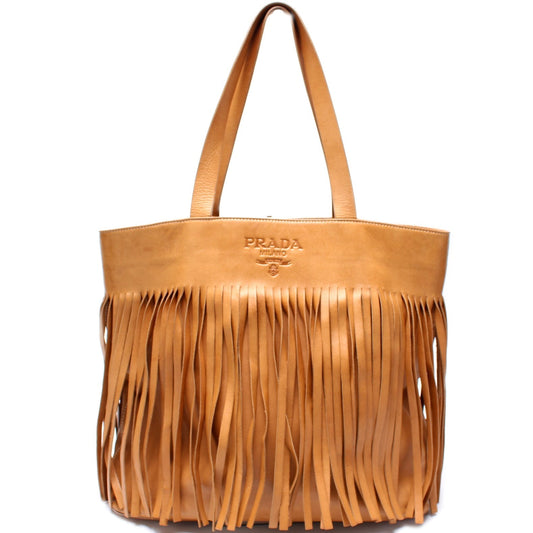 Prada Fringe Leather Tote Bag