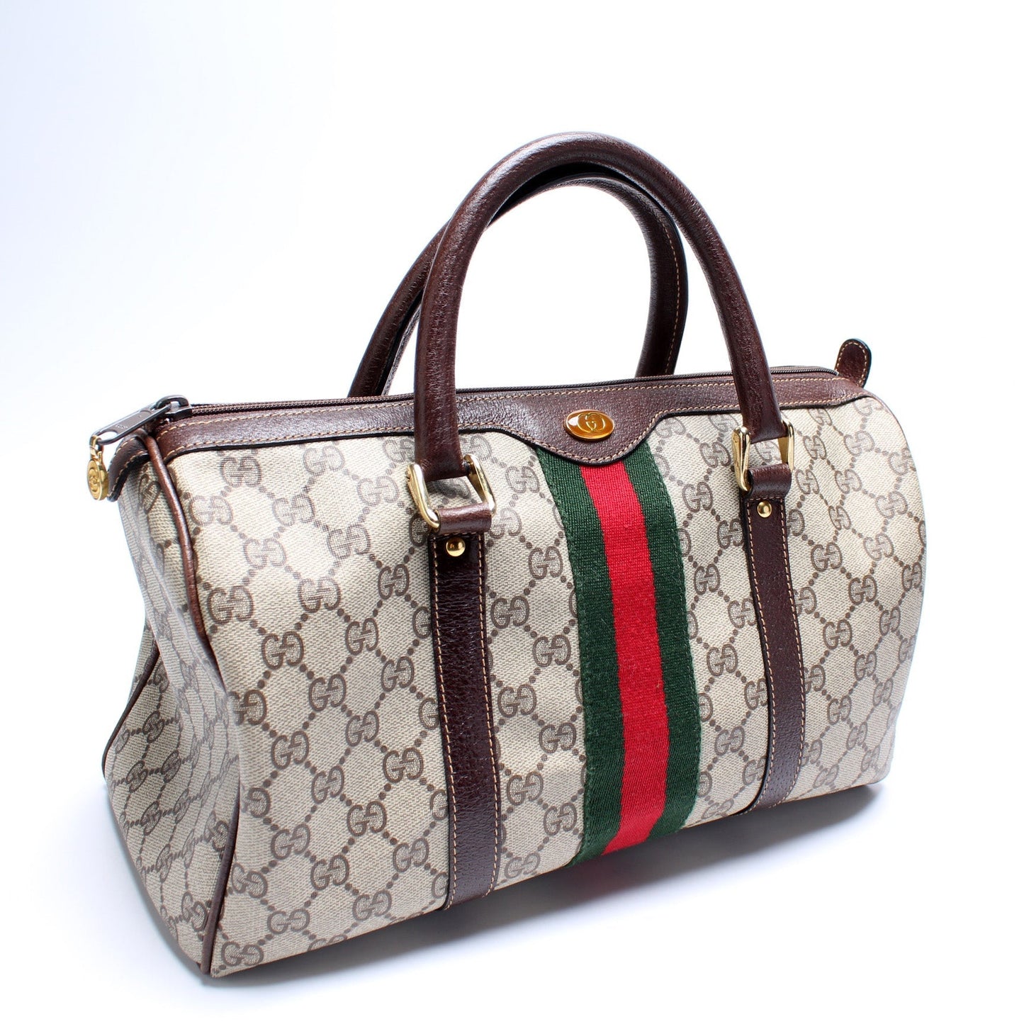 Gucci GG Supreme Large Boston Vintage Bag