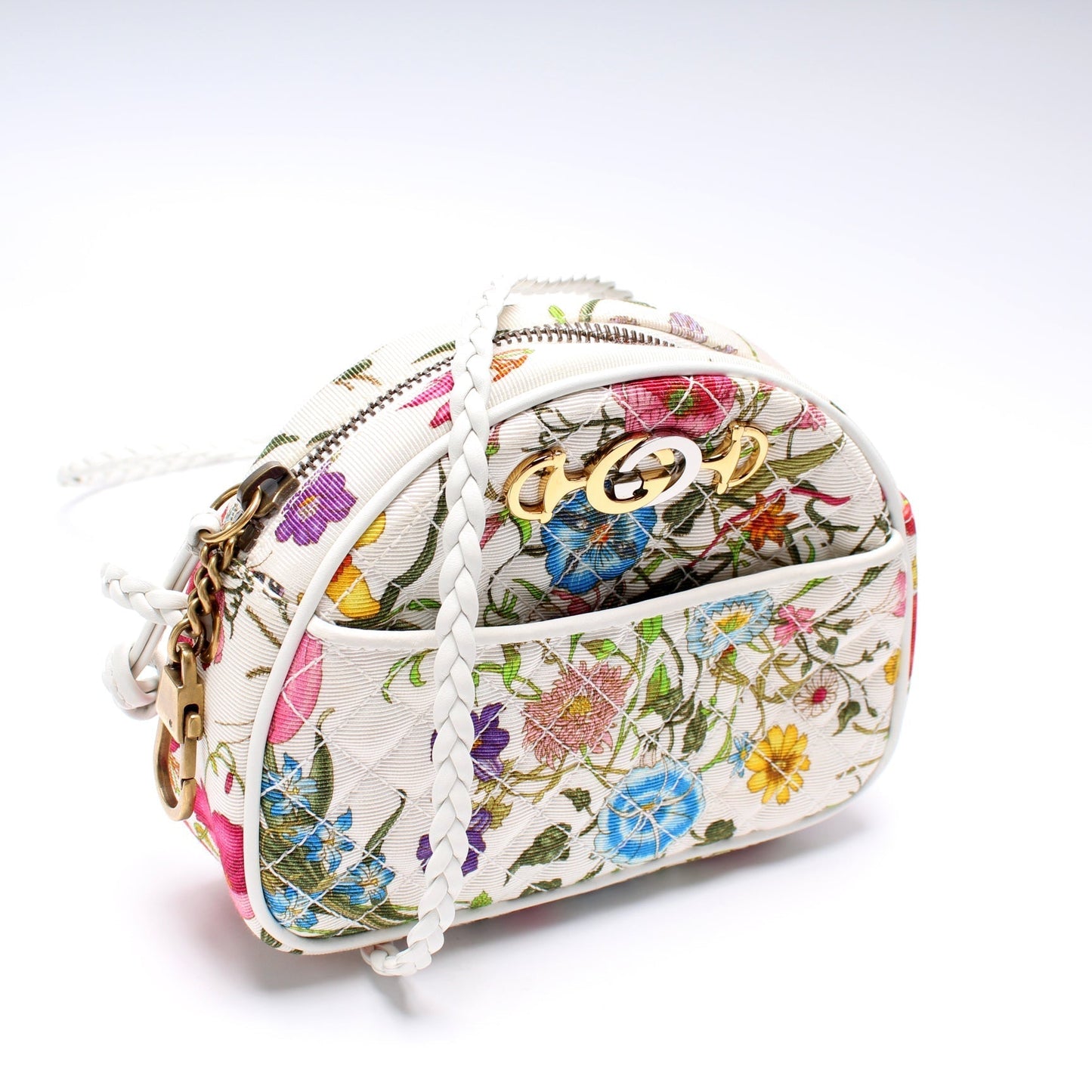 Gucci 534951 Mini Trapuntata Flora Bag