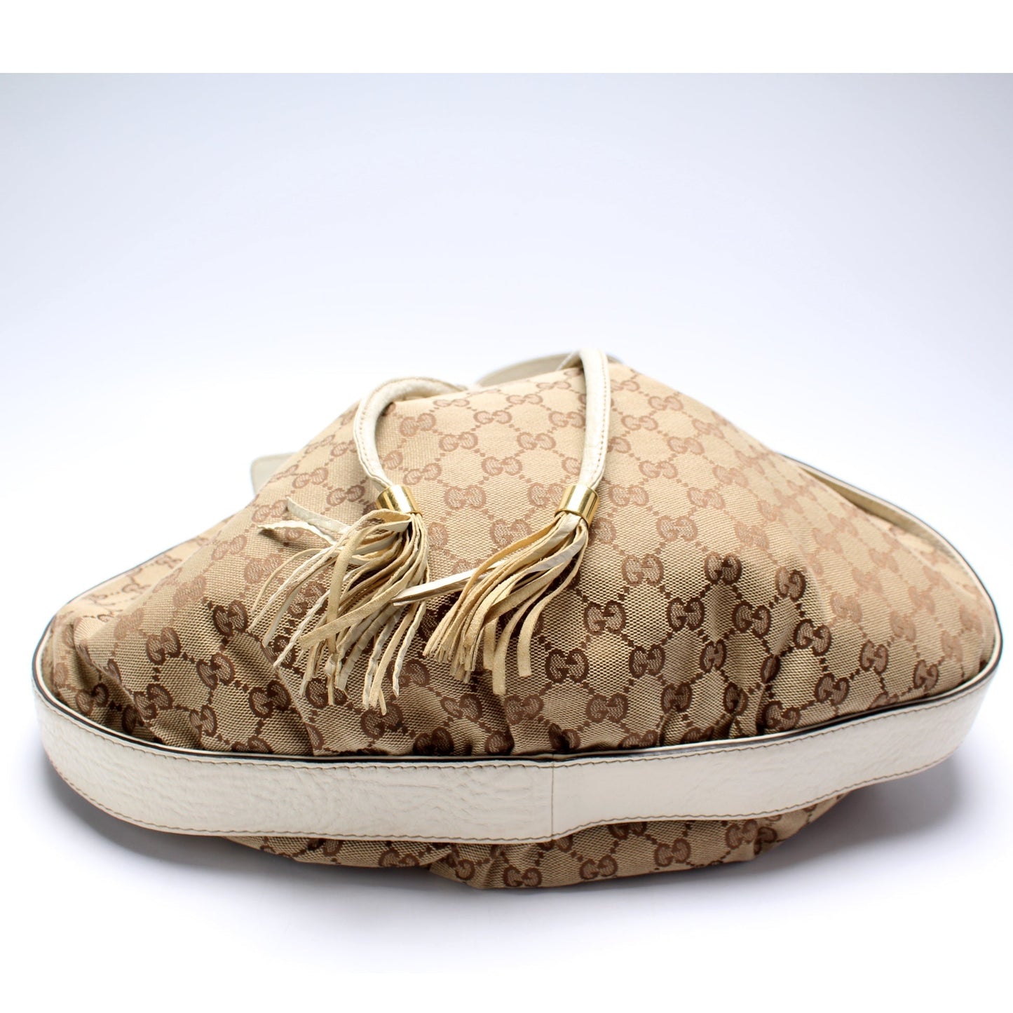 Gucci 223951GG Canvas Interlocking Icon Drawstring Hobo Bag