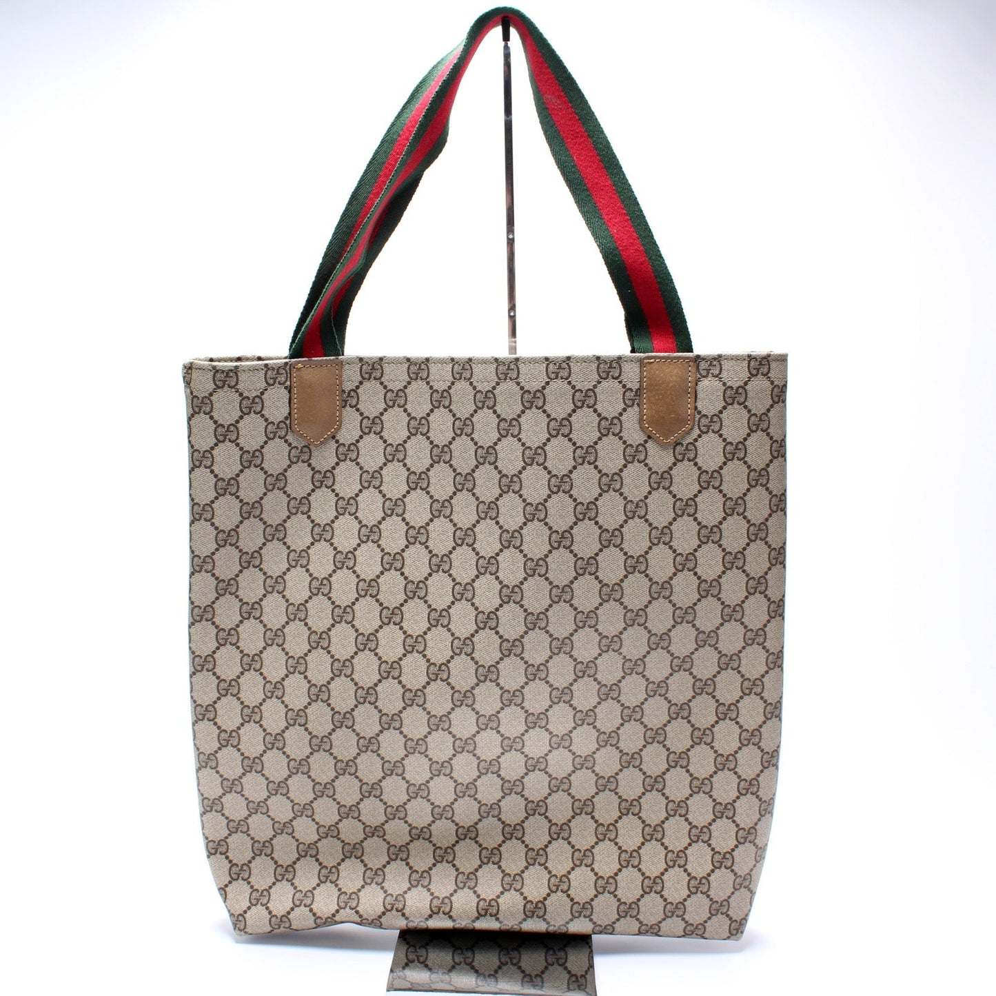 Gucci GG Supreme Vertical Front Pocket Tote Vintage Bag