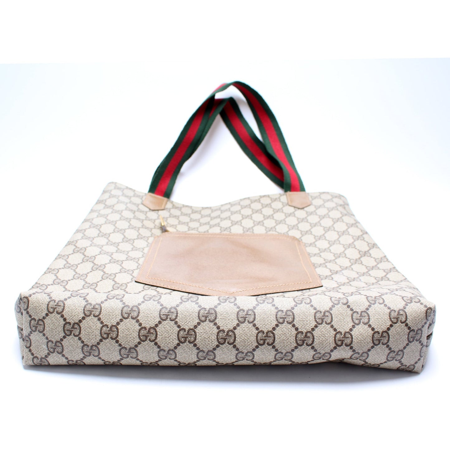Gucci GG Supreme Vertical Front Pocket Tote Vintage Bag