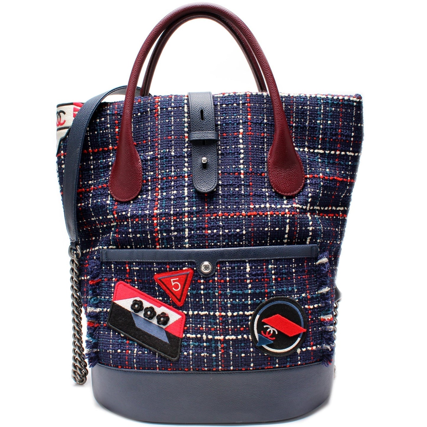 Chanel Tweed Crest Trip Backpack 22M Bag
