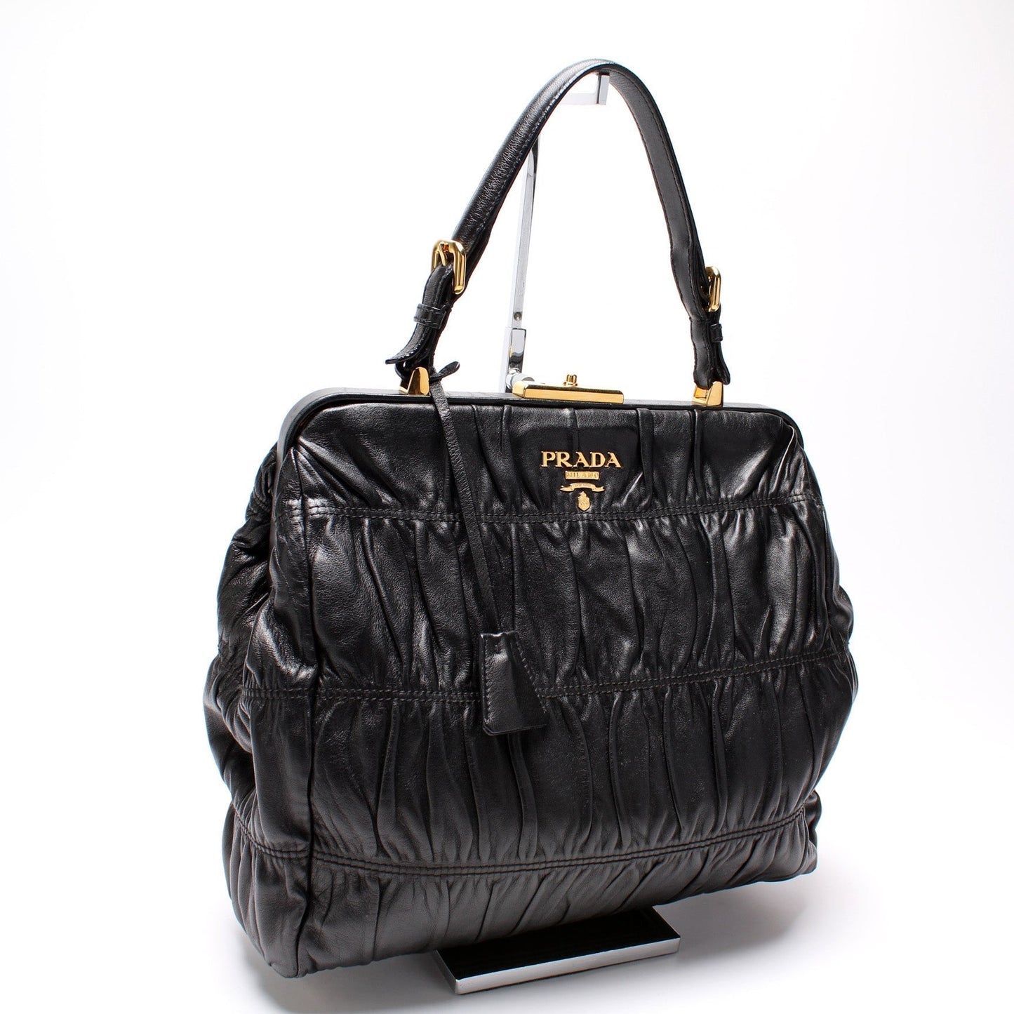 Prada Nappa Gaufre Frame Tote Bag
